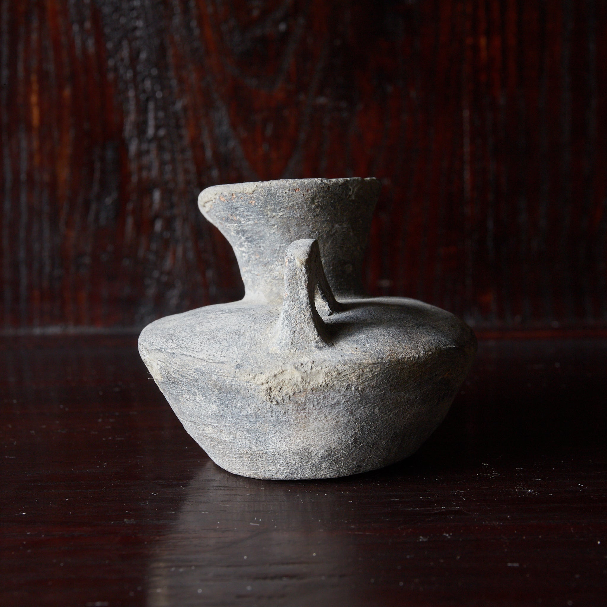 BOTELLA PLANA, Cerámica Sue, Período Nara–Heian（710–1185 d. C.）