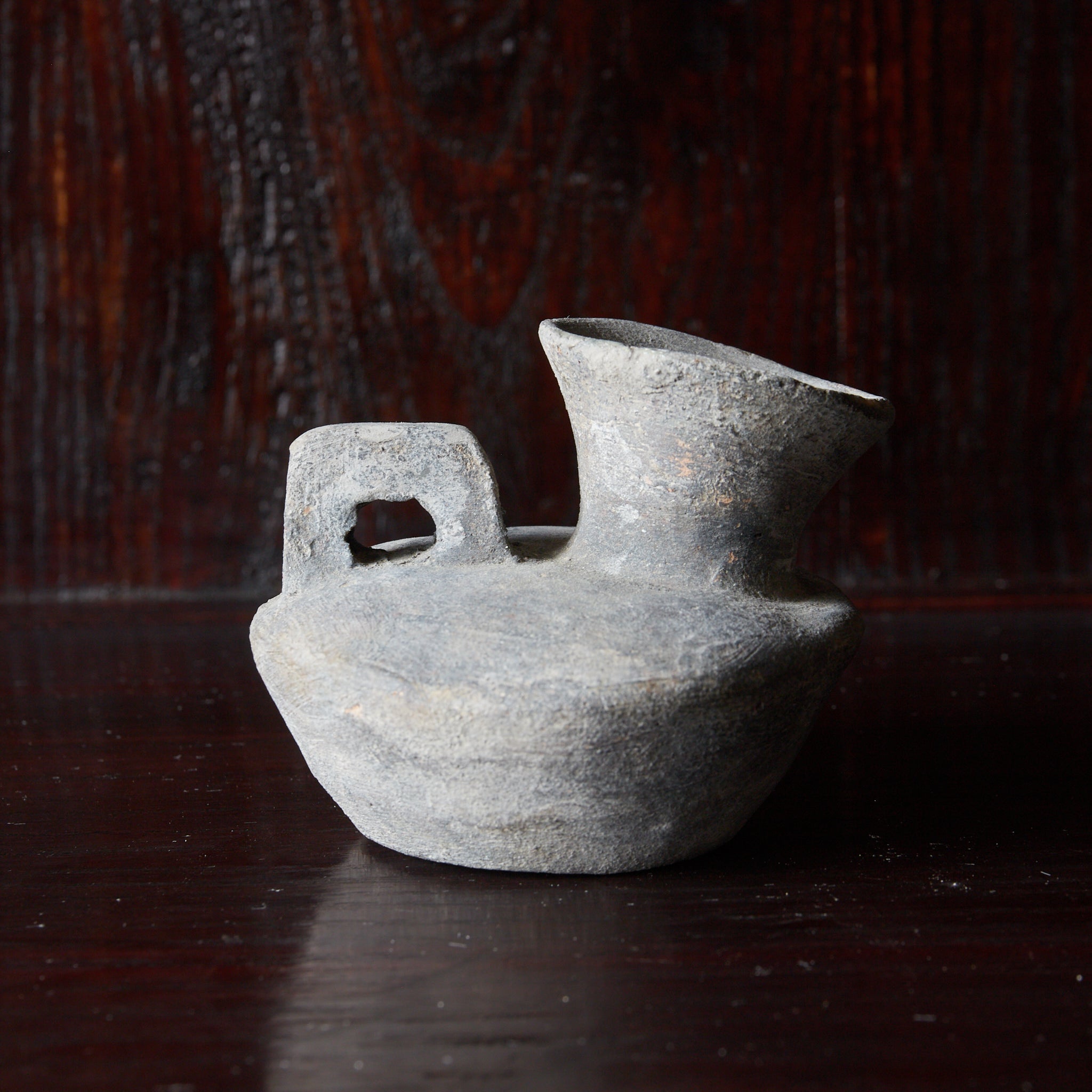 BOTELLA PLANA, Cerámica Sue, Período Nara–Heian（710–1185 d. C.）