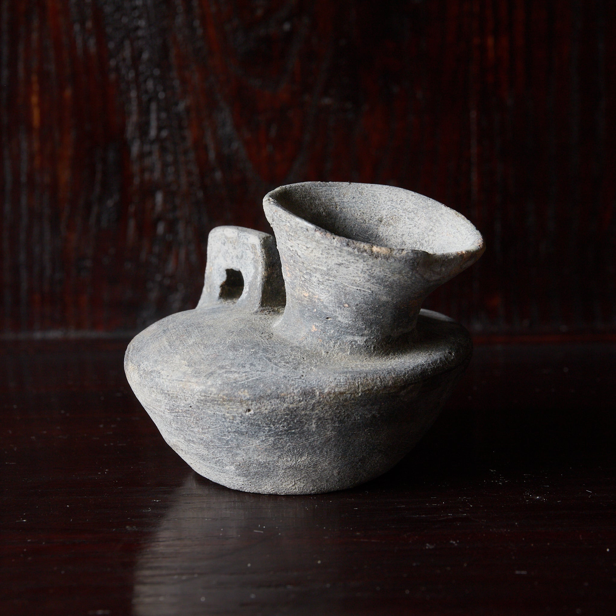 BOTELLA PLANA, Cerámica Sue, Período Nara–Heian（710–1185 d. C.）