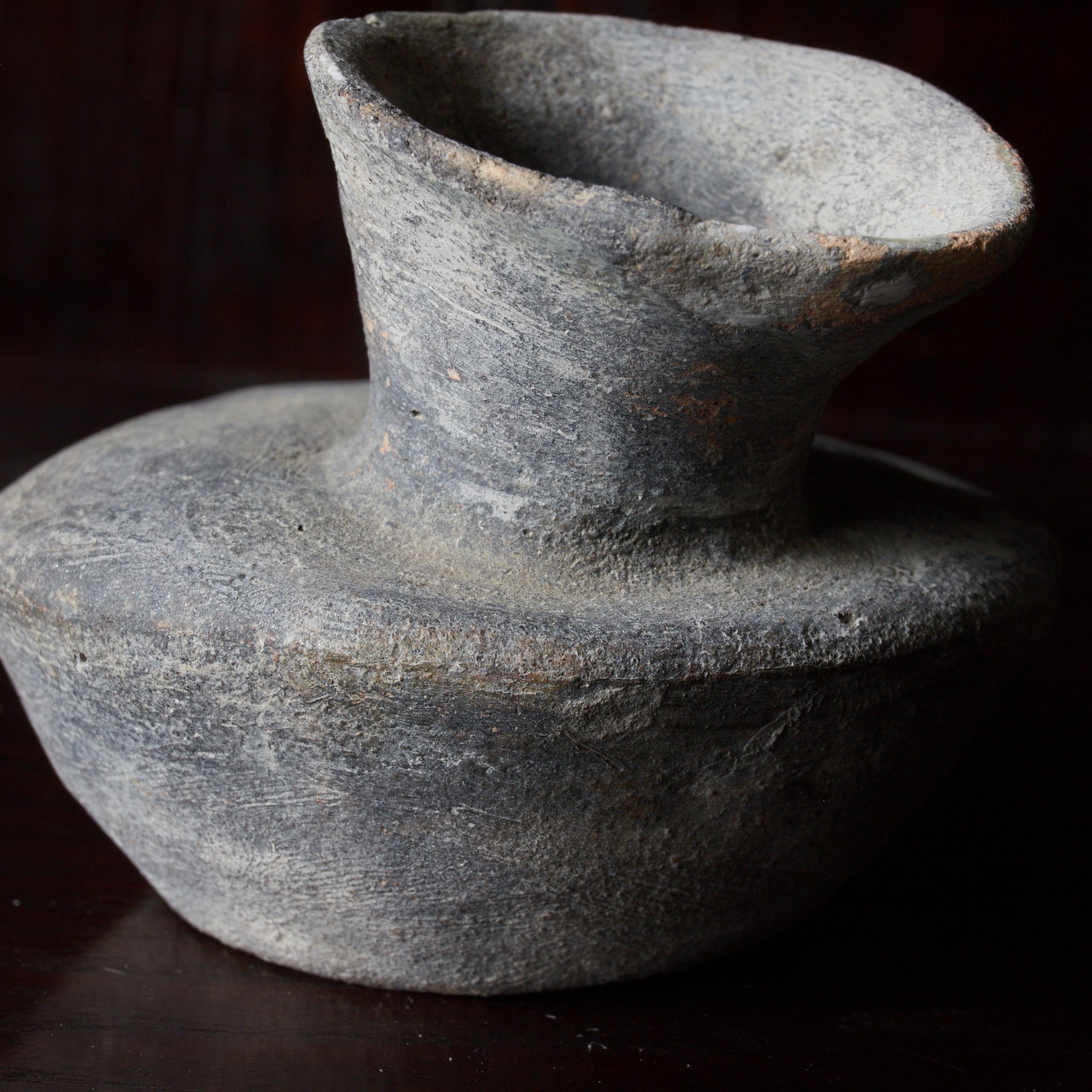 BOTELLA PLANA, Cerámica Sue, Período Nara–Heian（710–1185 d. C.）