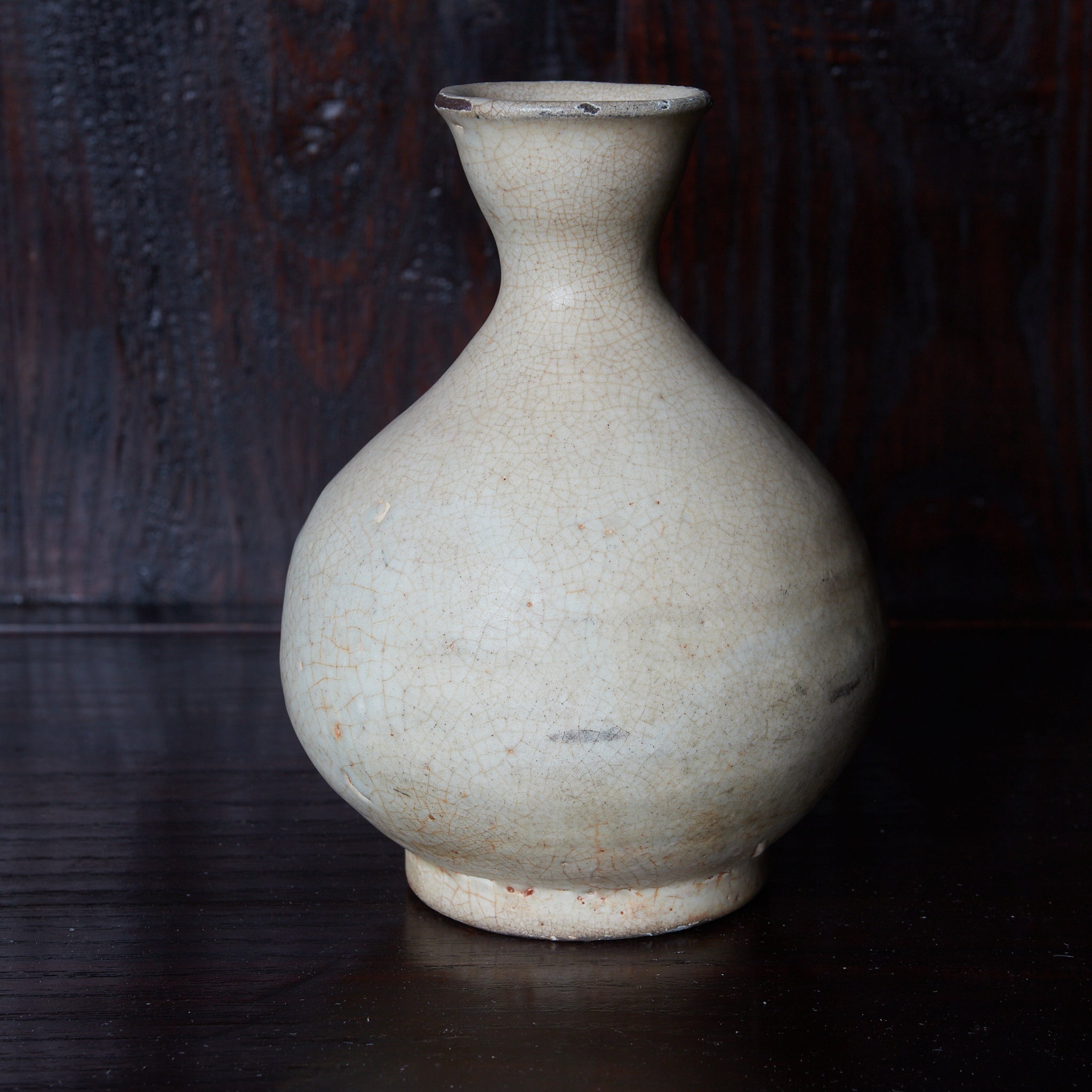 ENGOBIERTE FLASCHE / TOKKURI, Buncheong-Ware, Joseon-Dynastie（1392–1897 n. Chr.）