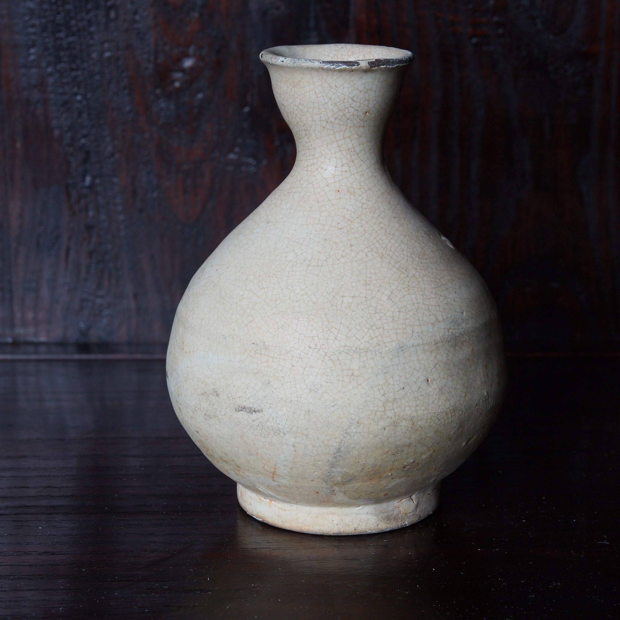 李朝 粉青粉引瓶 徳利（1392–1897CE） | 入蘆花（ロカニイル）
