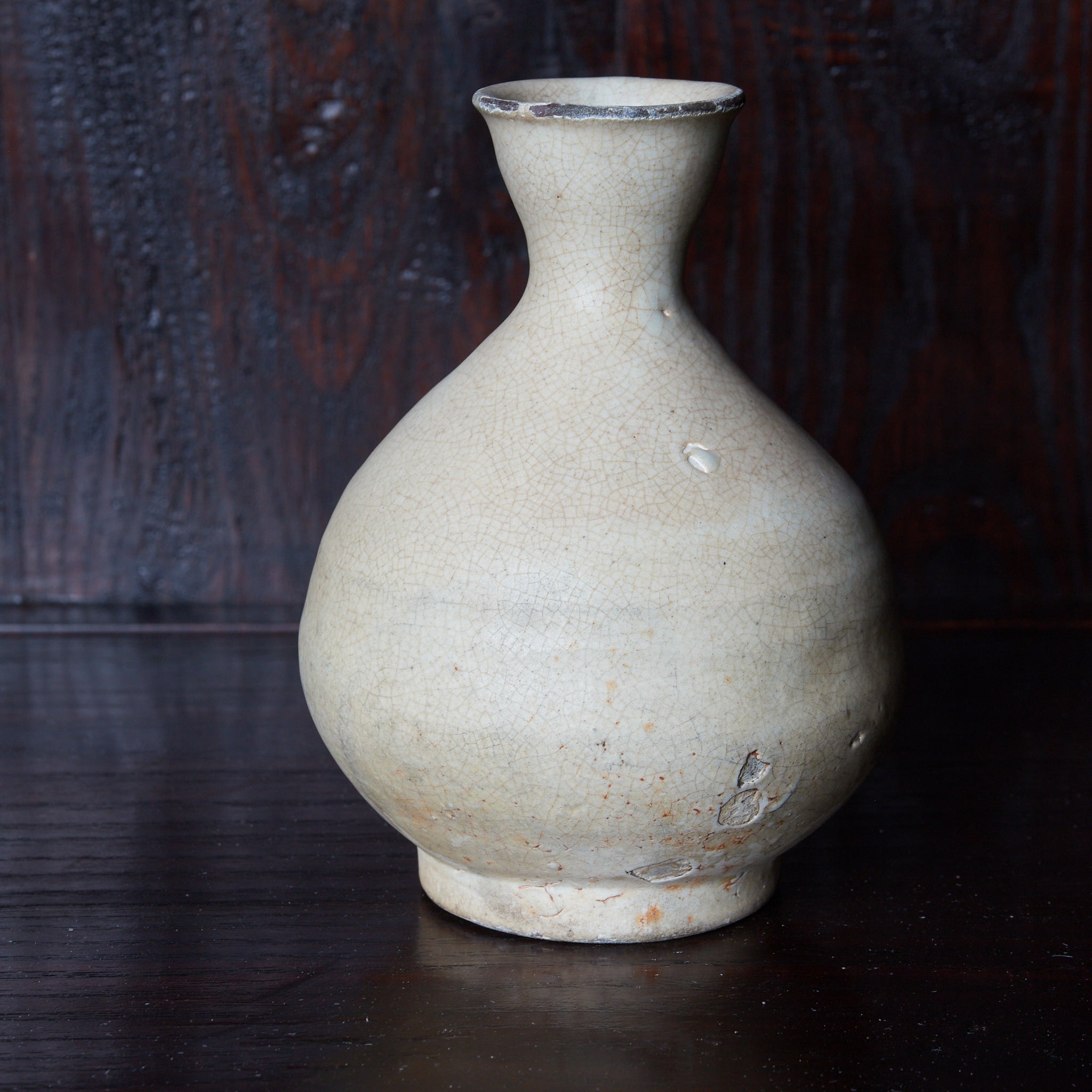 李朝　徳利　花瓶 李朝 粉青粉引瓶 徳利（1392–1897CE） | 入蘆花（ロカニイル）