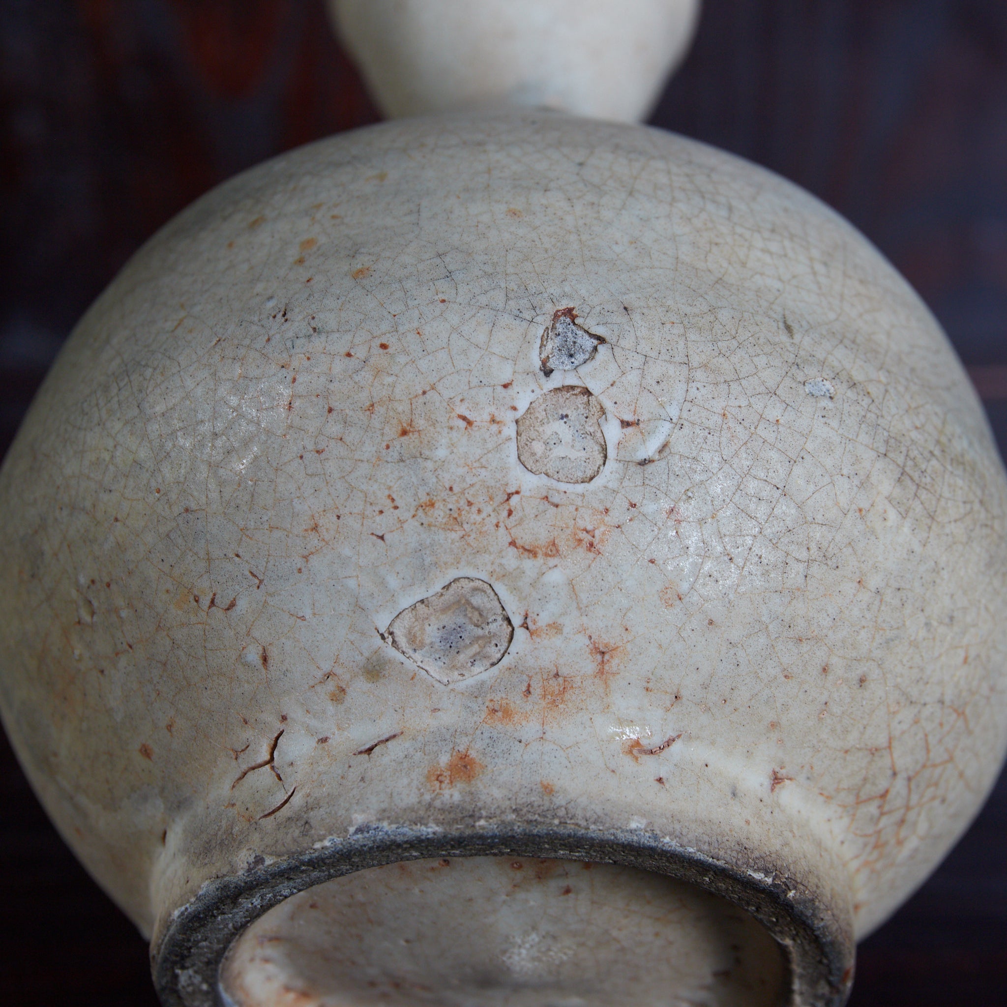 李朝　粉引鉢 李朝 粉青粉引瓶 徳利（1392–1897CE） | 入蘆花（ロカニイル）
