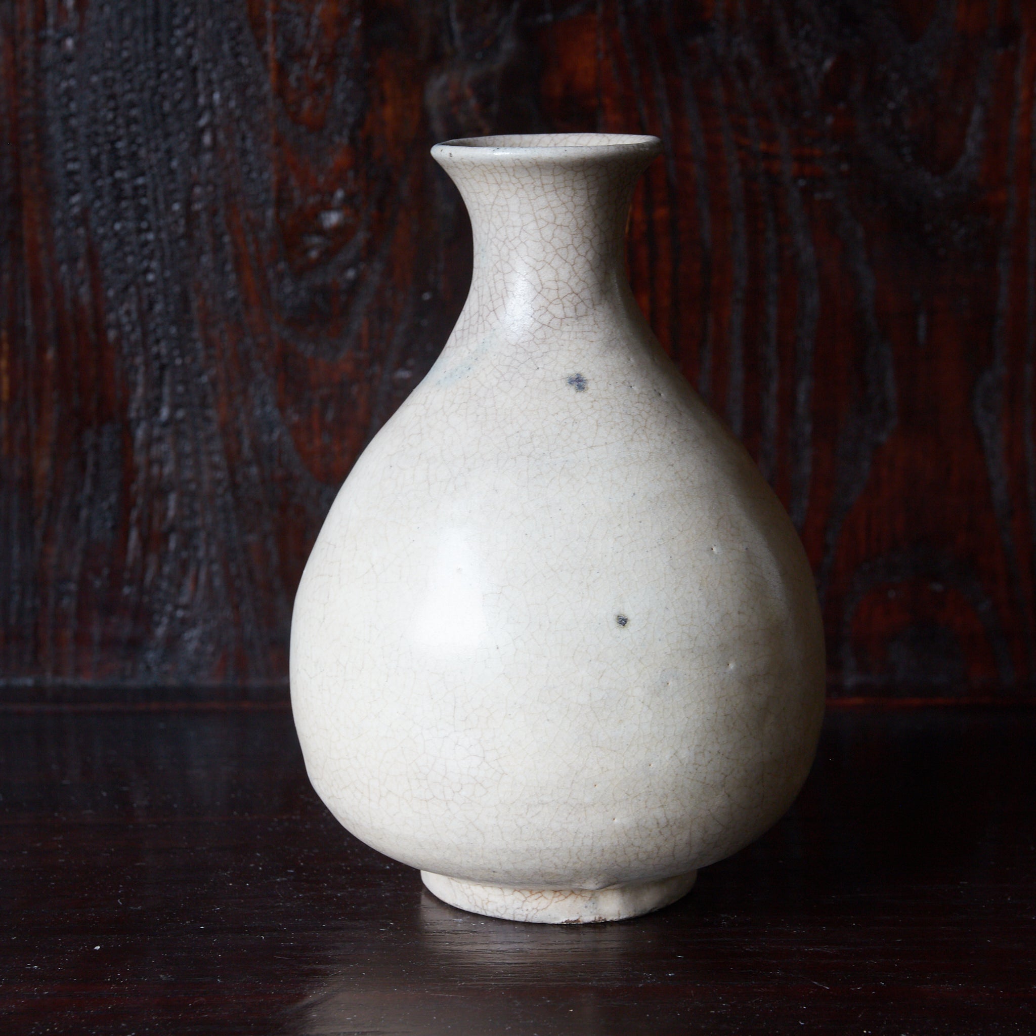 ENGOBIERTE FLASCHE / TOKKURI, Buncheong-Ware, Joseon-Dynastie（1392–1897 n. Chr.）