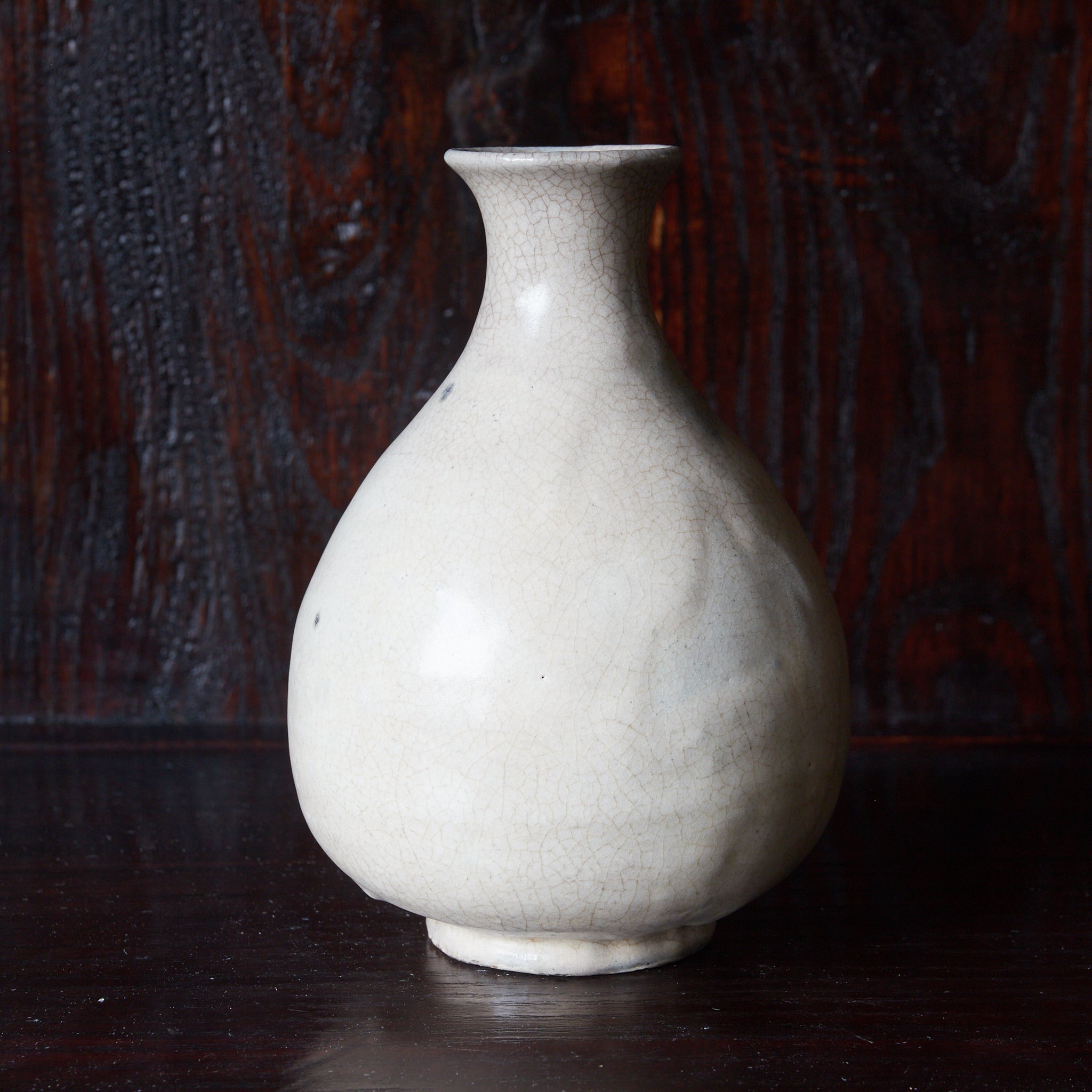 ENGOBIERTE FLASCHE / TOKKURI, Buncheong-Ware, Joseon-Dynastie（1392–1897 n. Chr.）