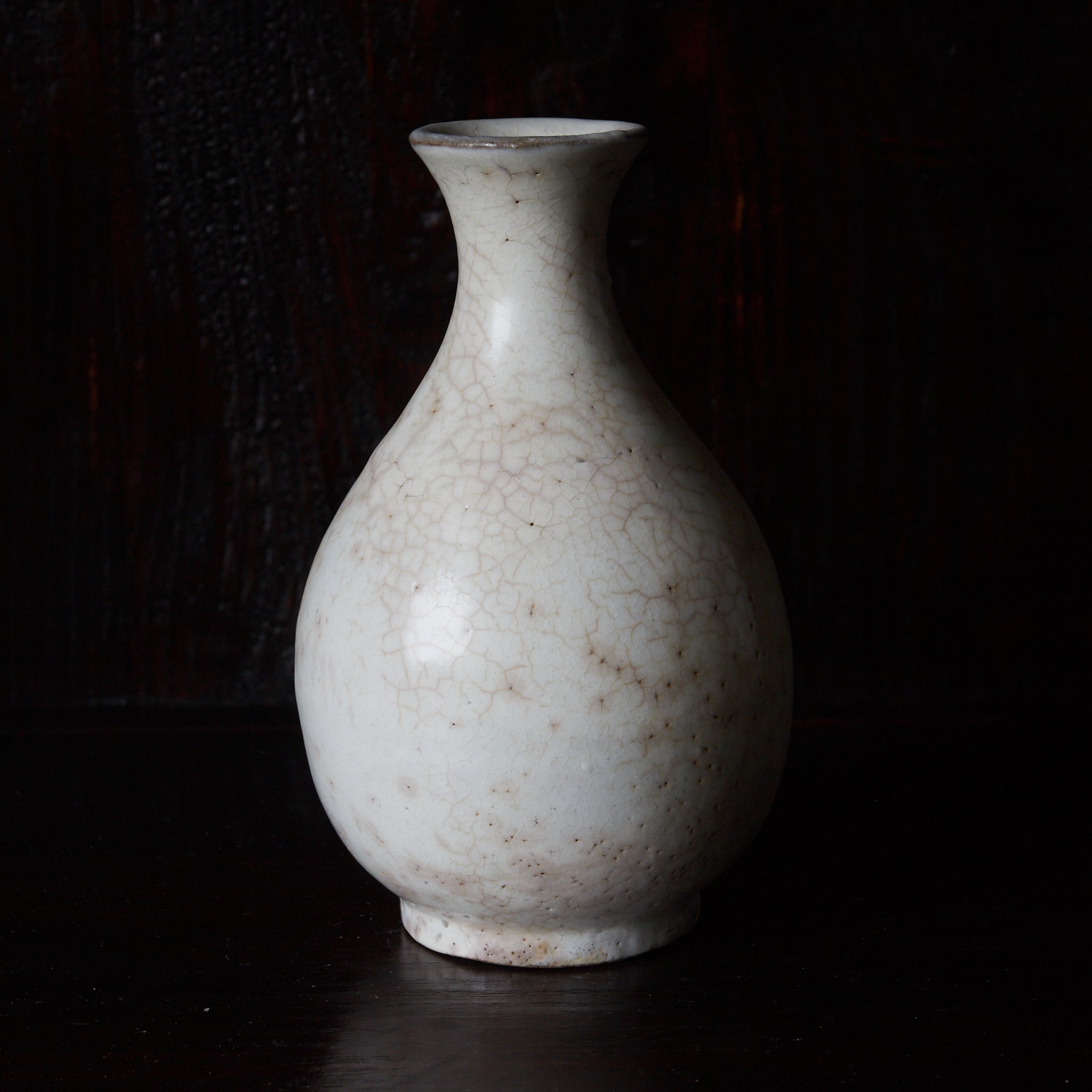李朝 雨漏手 粉青粉引瓶 徳利（1392–1897CE） | 入蘆花（ロカニイル）