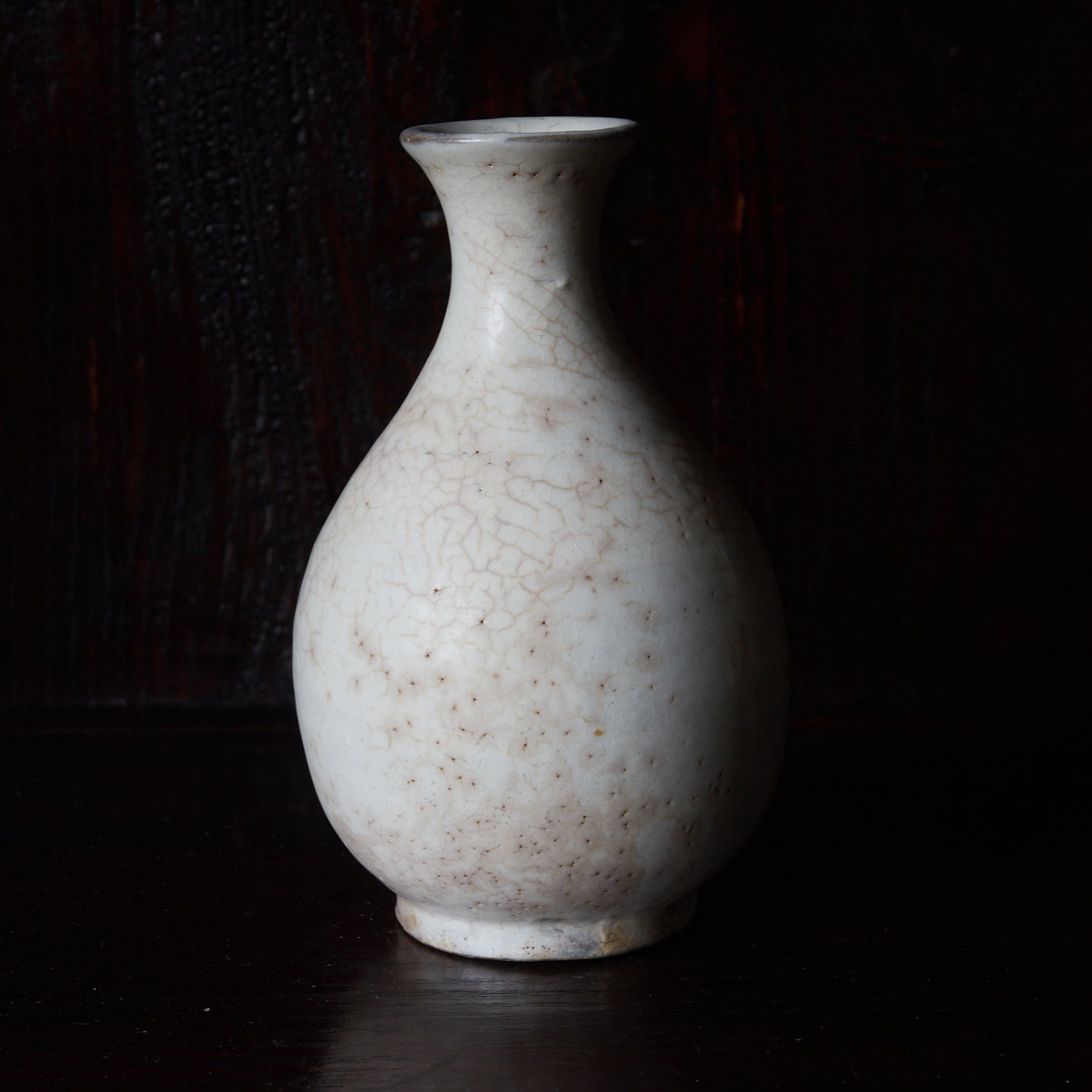 ENGOBIERTE FLASCHE / TOKKURI, Amamori, buncheong-ware, Joseon-Dynastie（1392–1897 n. Chr.）