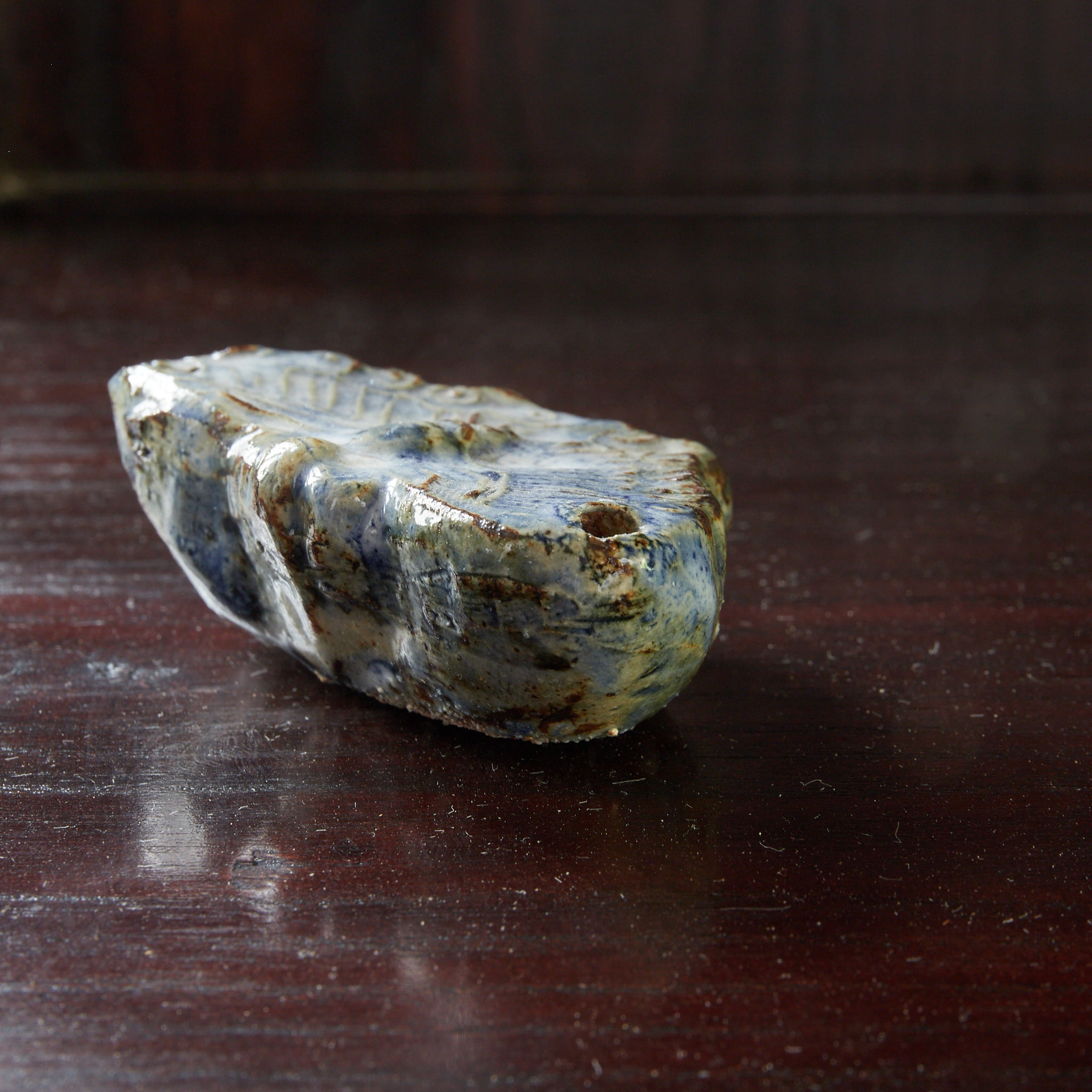 SCHMETTERLINGSFÖRMIG WASSERTROPFER, Lapislazuli-glasiert, Joseon-Dynastie（1392–1897 n. Chr.）