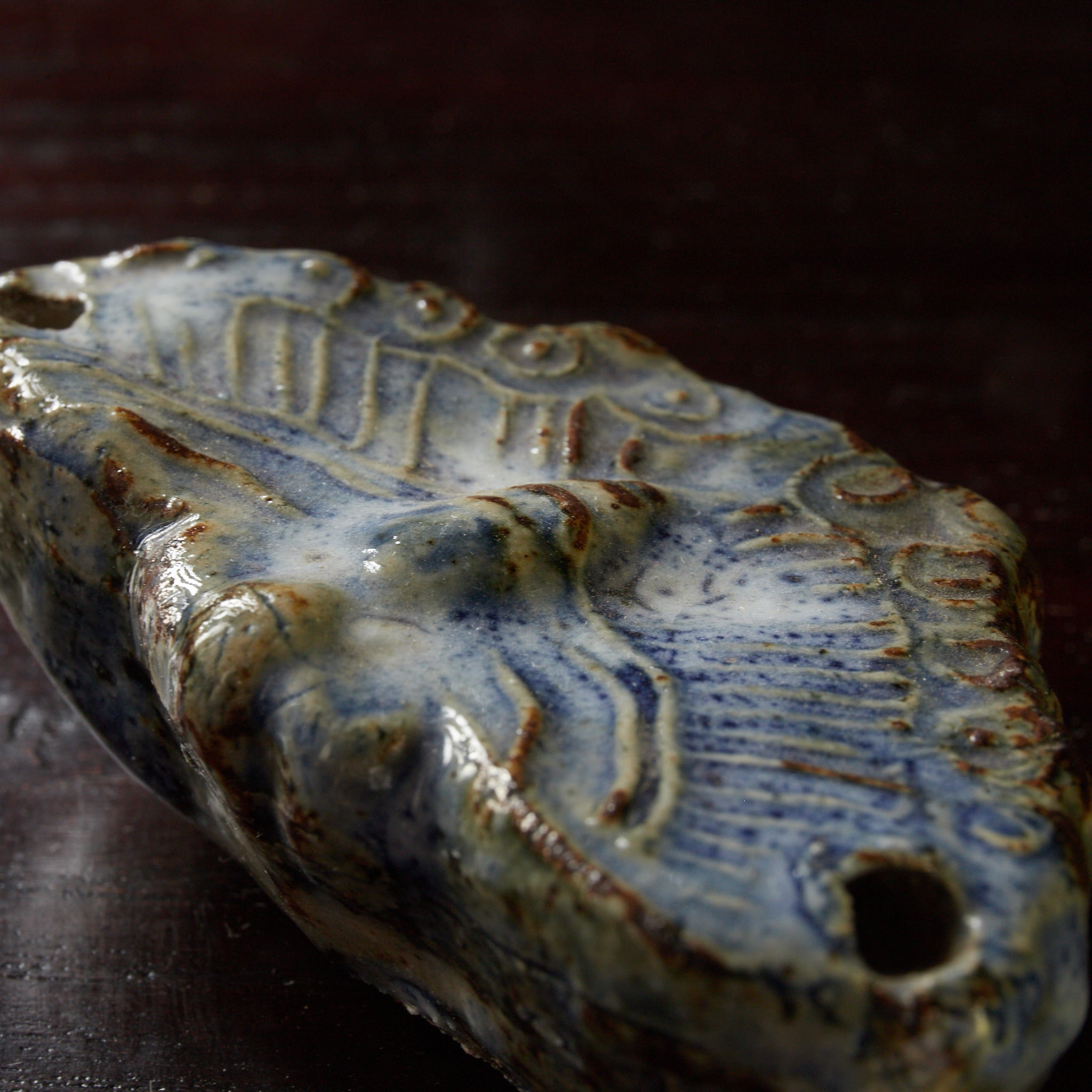 SCHMETTERLINGSFÖRMIG WASSERTROPFER, Lapislazuli-glasiert, Joseon-Dynastie（1392–1897 n. Chr.）