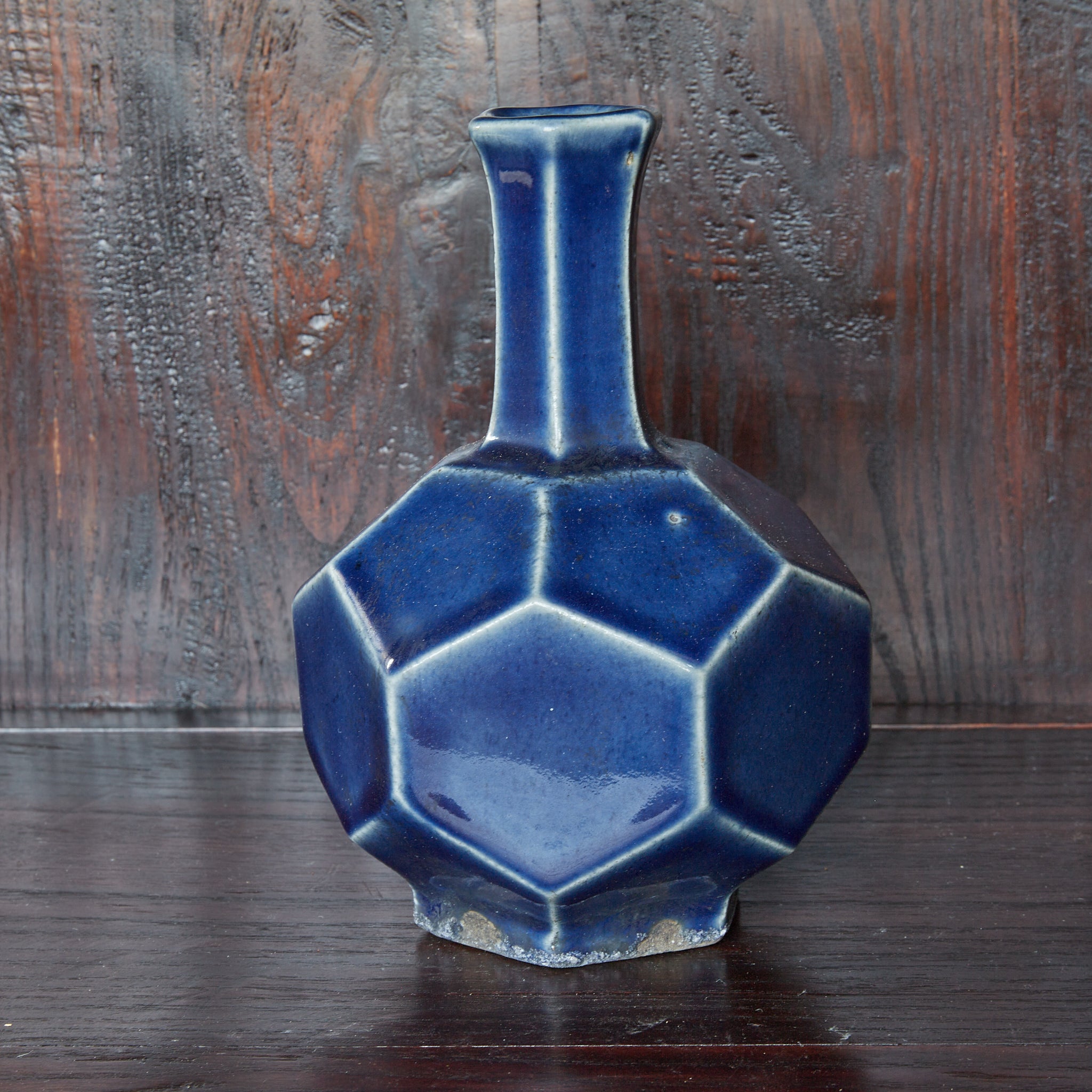 QUADRATISCHE FLASCHE, Lapislazuli-glasiert, Joseon-Dynastie（1392–1897 n. Chr.）