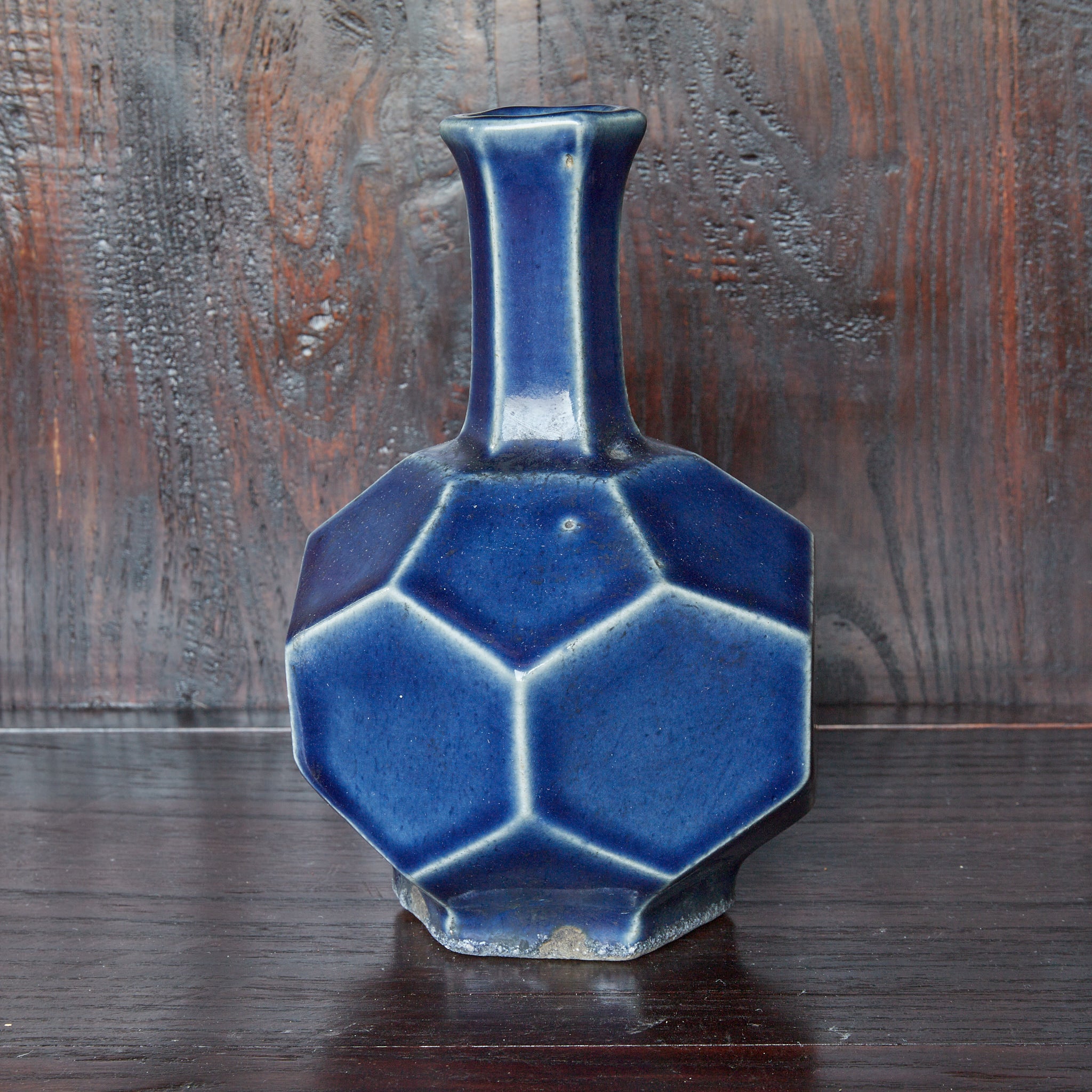 李朝 瑠璃釉方形瓶（1392–1897CE） | 入蘆花（ロカニイル）