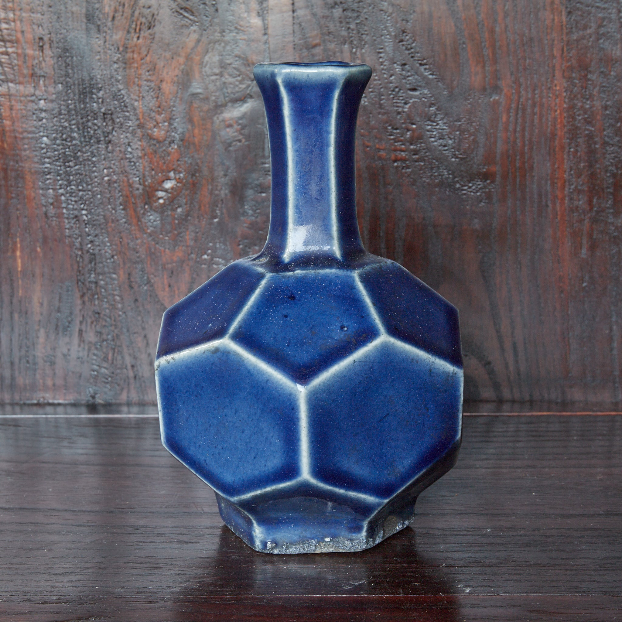 QUADRATISCHE FLASCHE, Lapislazuli-glasiert, Joseon-Dynastie（1392–1897 n. Chr.）