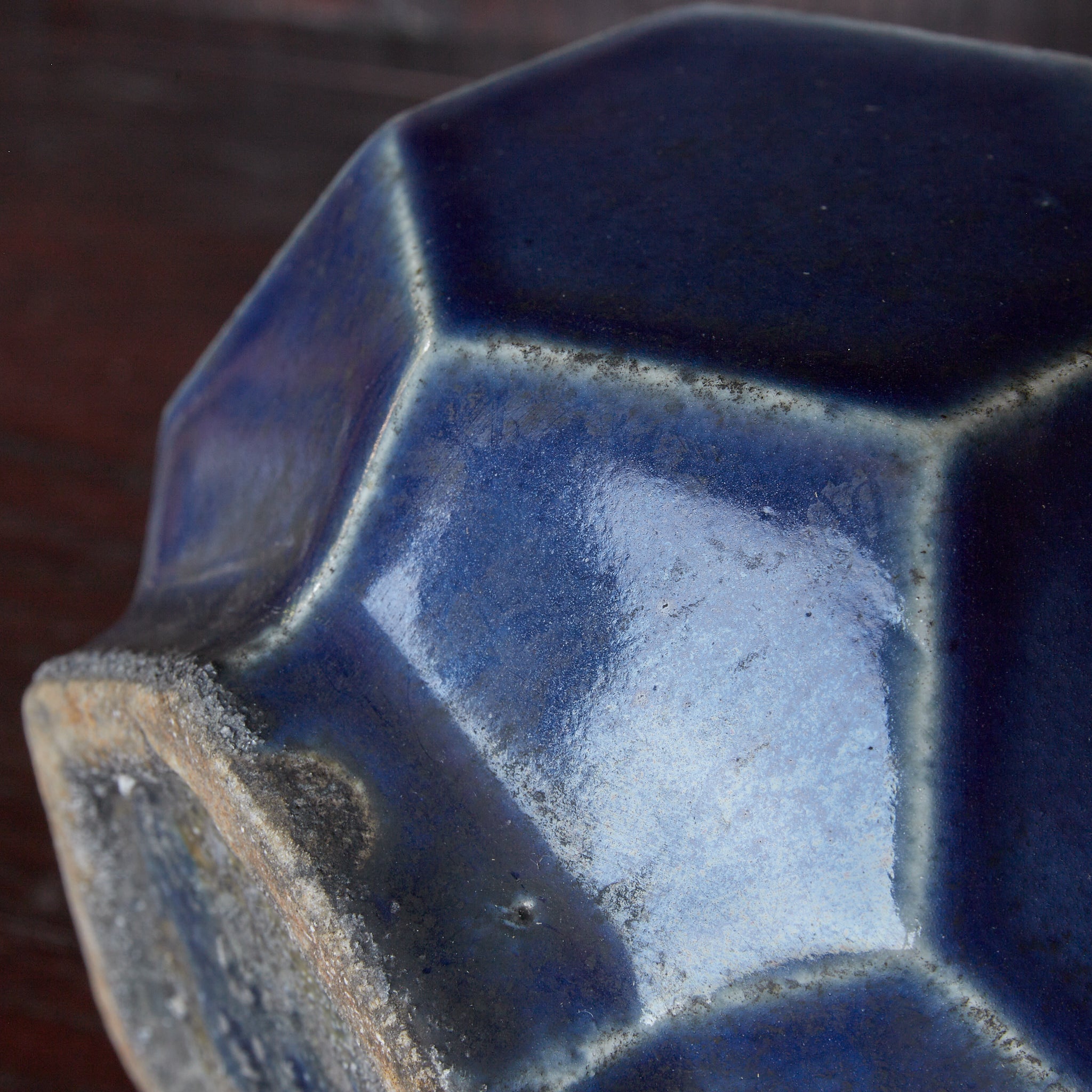 QUADRATISCHE FLASCHE, Lapislazuli-glasiert, Joseon-Dynastie（1392–1897 n. Chr.）