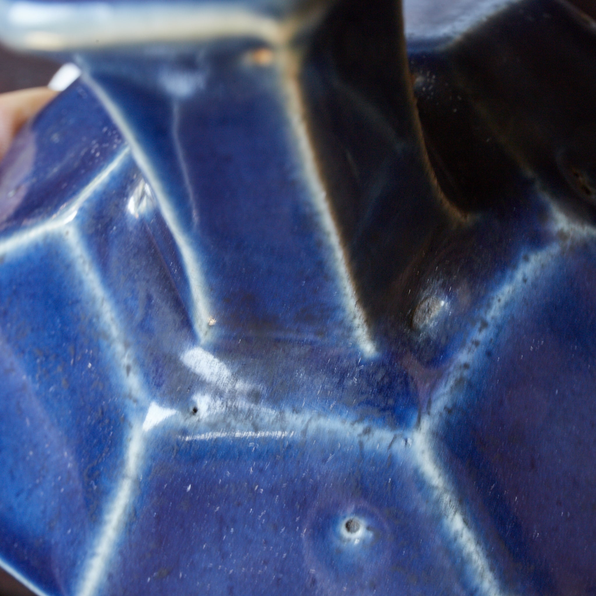 QUADRATISCHE FLASCHE, Lapislazuli-glasiert, Joseon-Dynastie（1392–1897 n. Chr.）