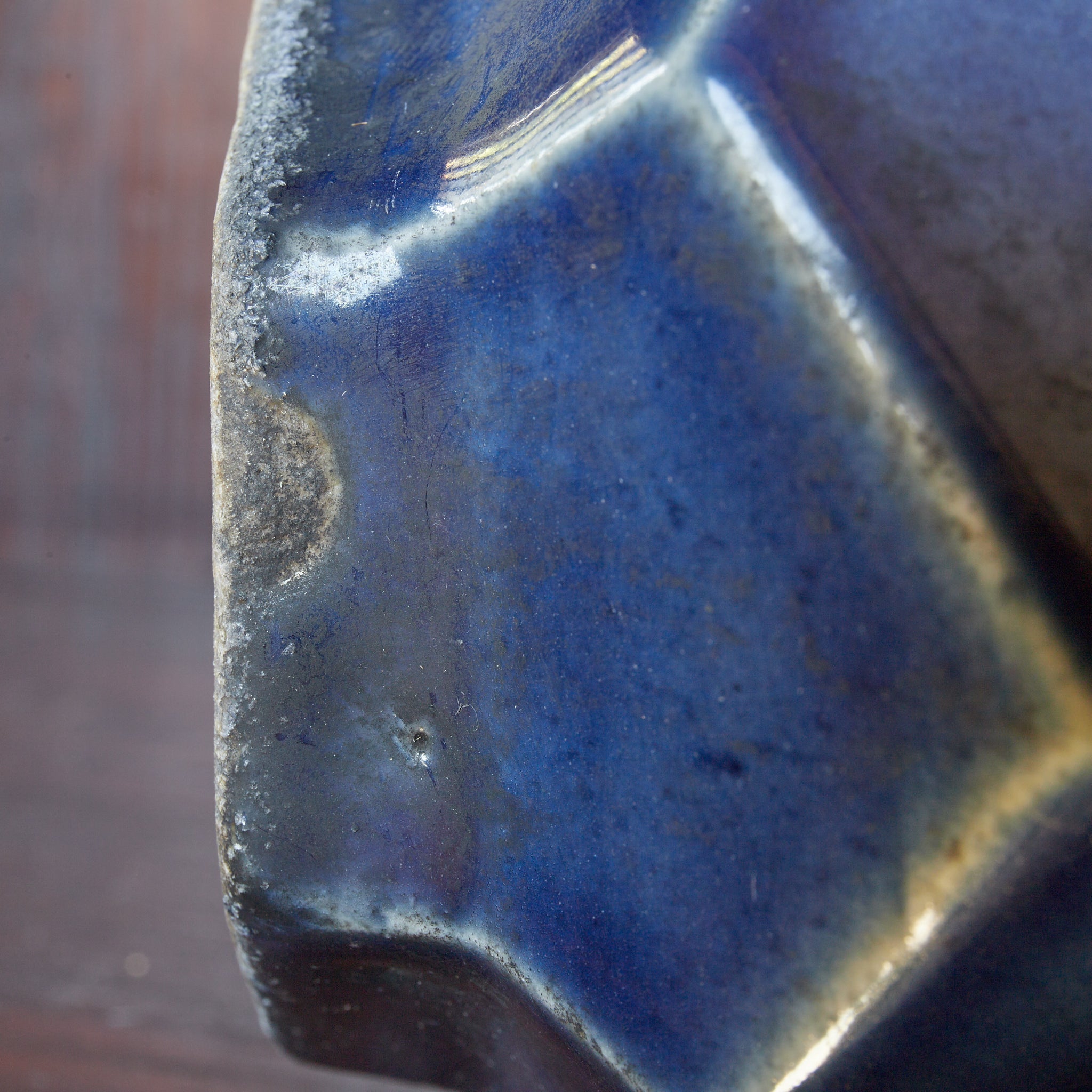 QUADRATISCHE FLASCHE, Lapislazuli-glasiert, Joseon-Dynastie（1392–1897 n. Chr.）