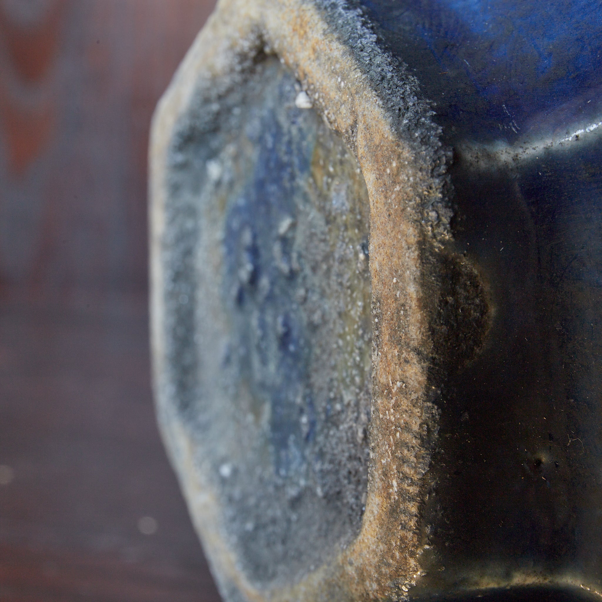 QUADRATISCHE FLASCHE, Lapislazuli-glasiert, Joseon-Dynastie（1392–1897 n. Chr.）