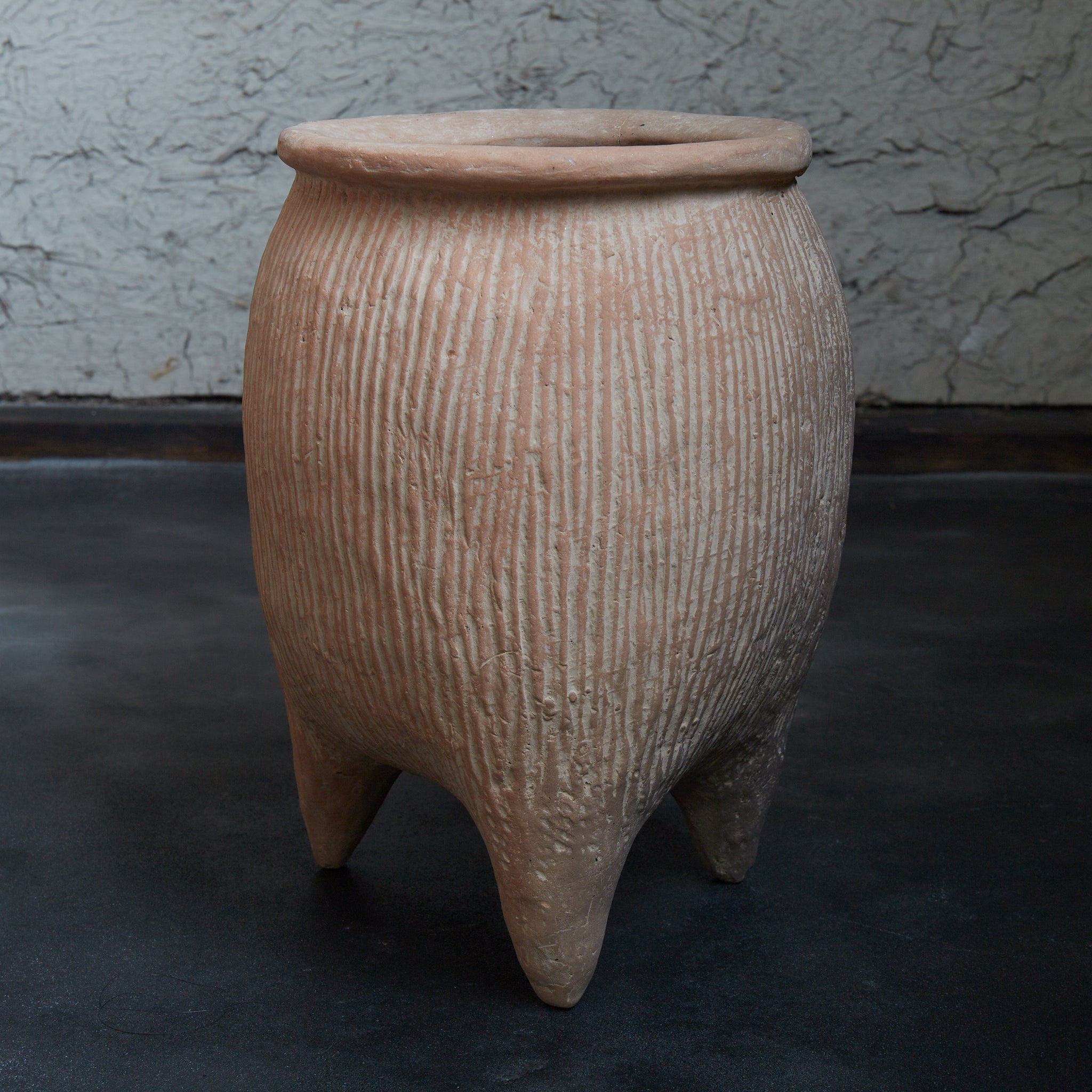 LI, Red-fired, With wooden box, Shaanxi Longshan Culture（2500–2000BCE）