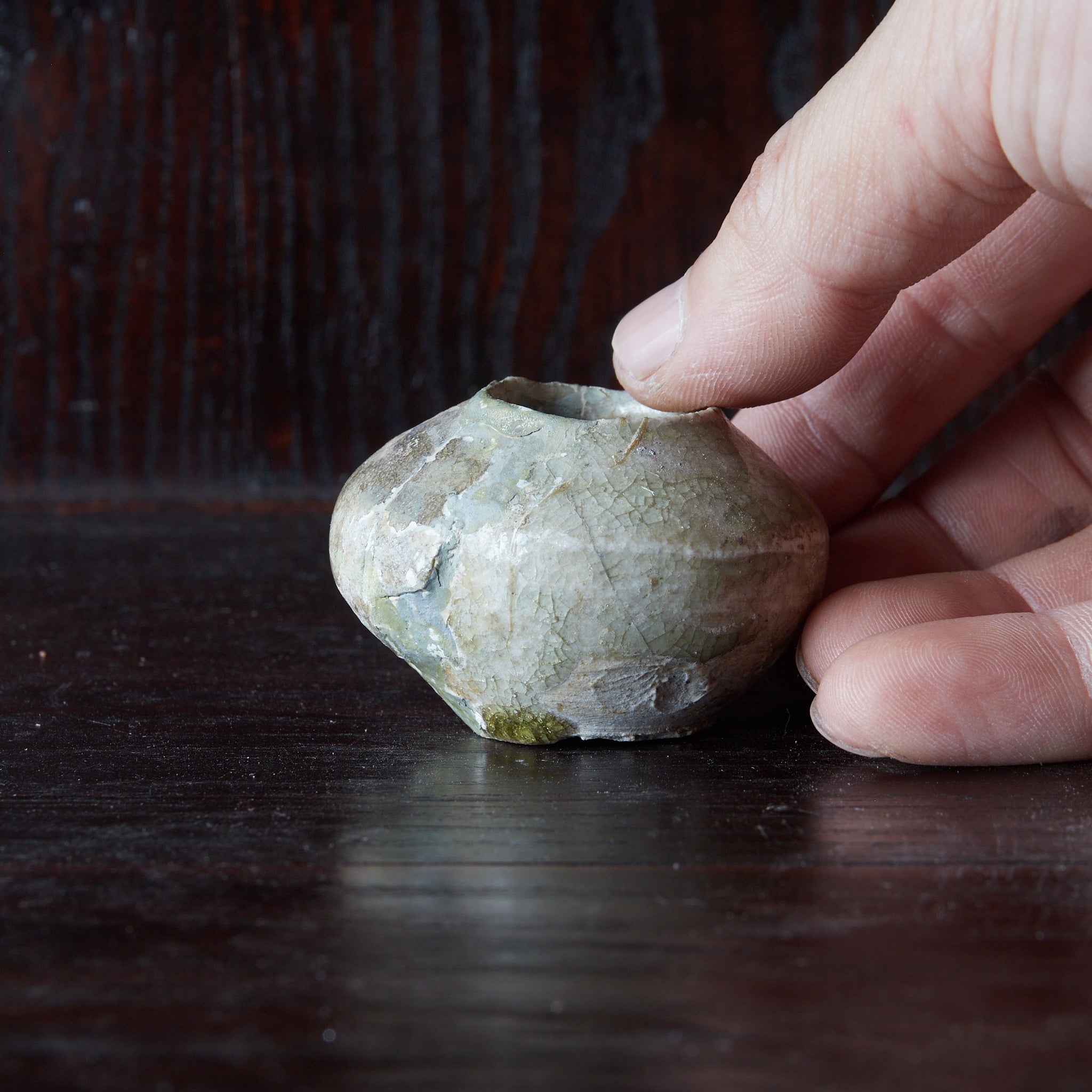 鎌倉時代 古瀬戸 合子（台）（1185–1333CE） | 入蘆花（ロカニイル）