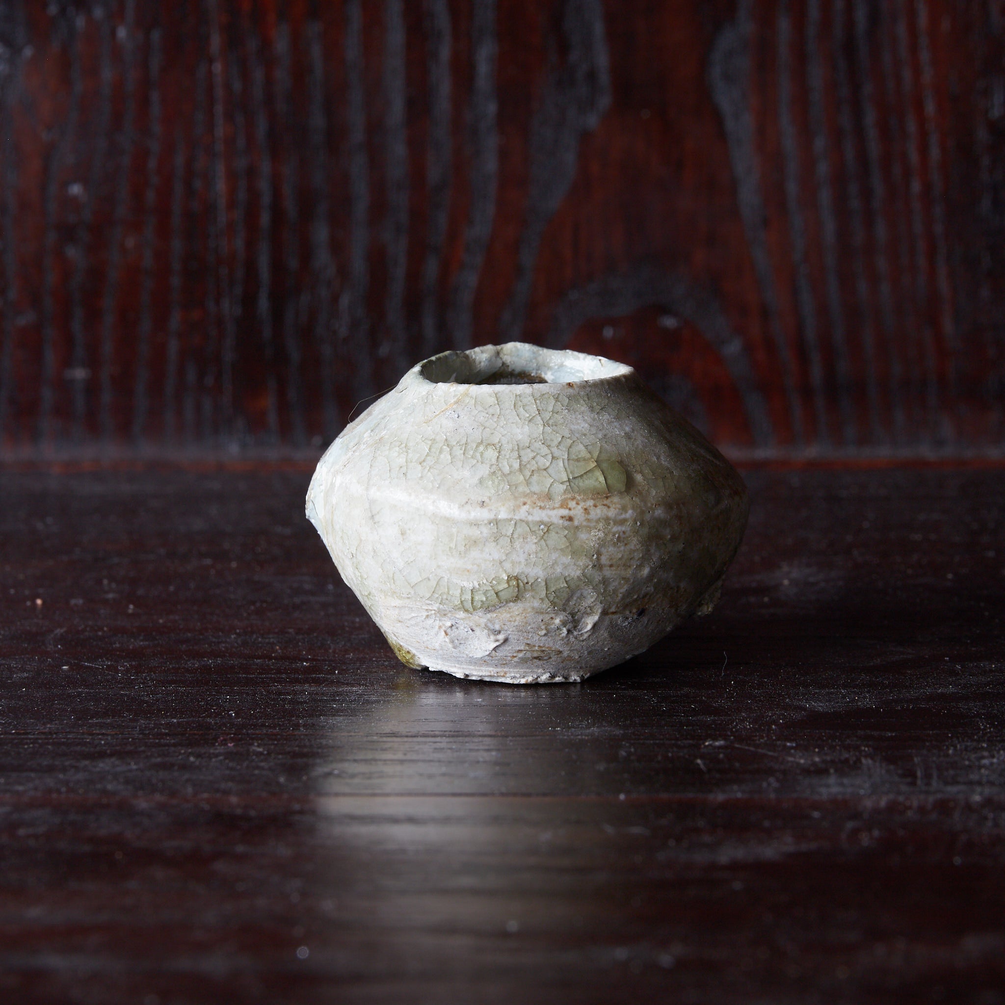 LIDDED BOX BASE, Ko-Seto, Kamakura Period（1185–1333CE）