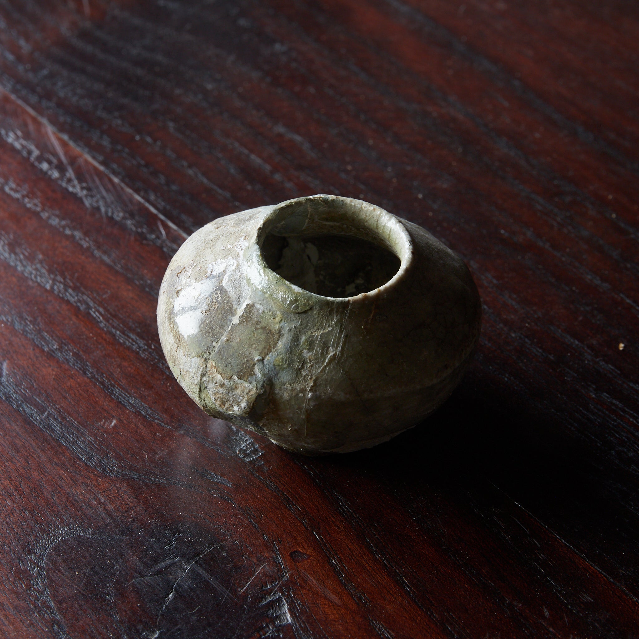 LIDDED BOX BASE, Ko-Seto, Kamakura Period（1185–1333CE）