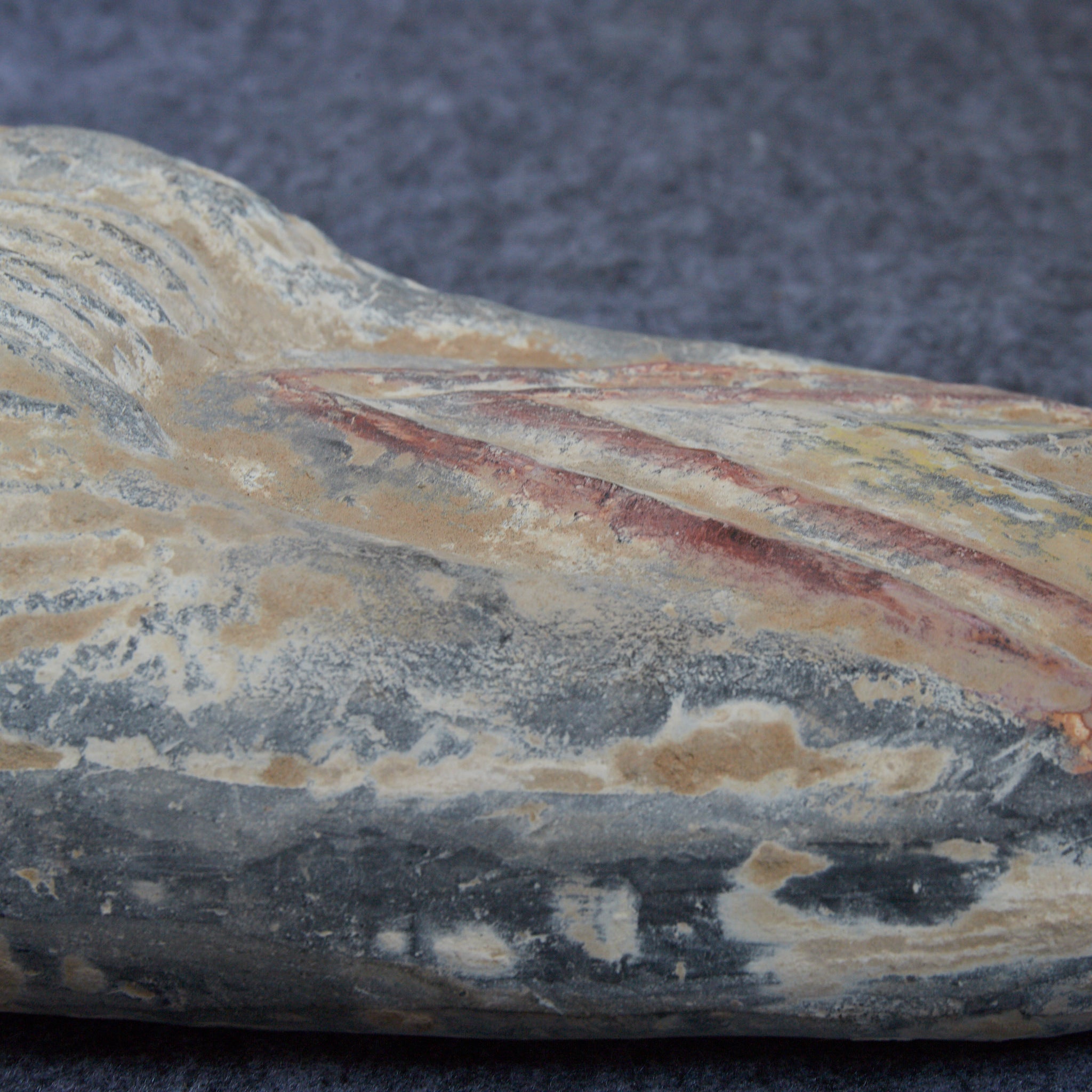 漢代 灰陶加彩 女子俑（206BCE–220CE）