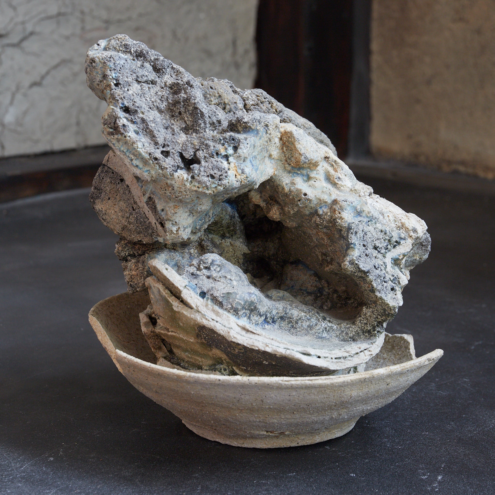 鎌倉時代 古常滑 窯塊 山茶碗（1185–1333CE） | 入蘆花（ロカニイル）