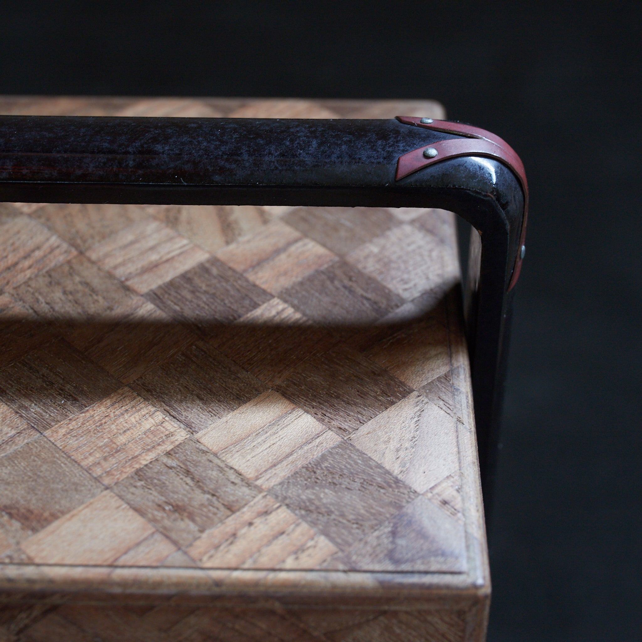 PARQUETRY-VENEERED TIERED SWEET BOX, Meiji Period（1868–1912CE）
