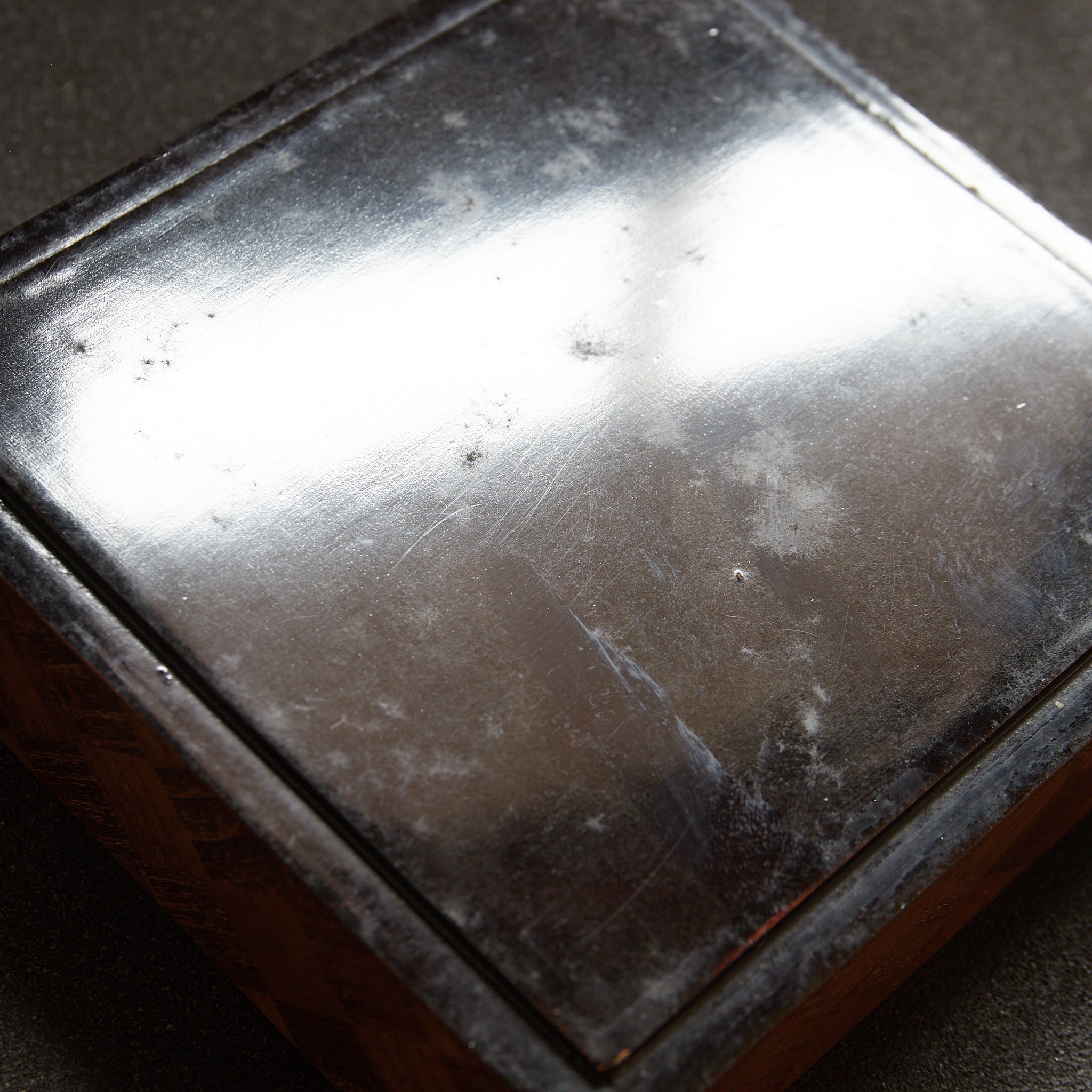 PARQUETRY-VENEERED TIERED SWEET BOX, Meiji Period（1868–1912CE）