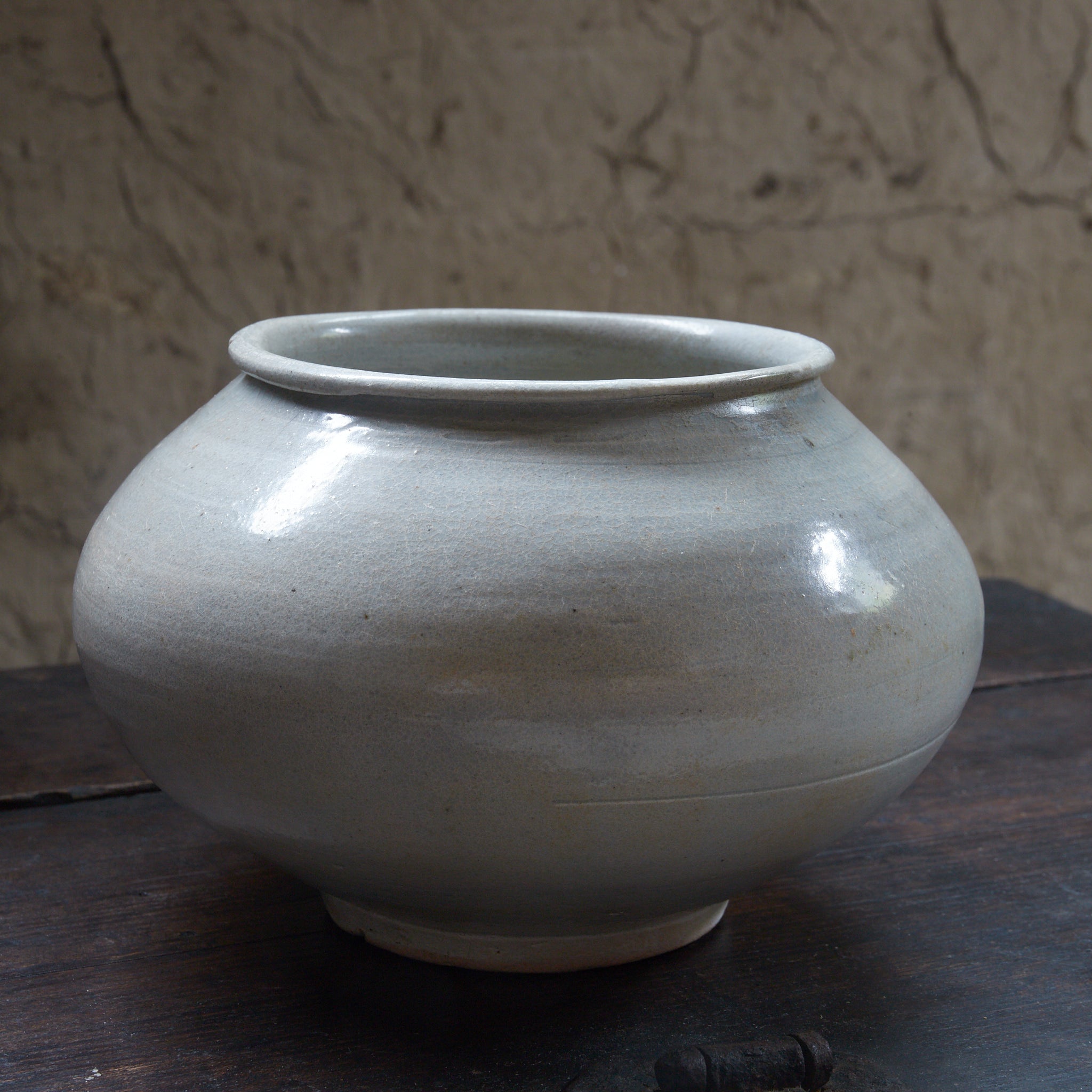VASO GLOBULARE, Stile Gimhae, porcellana bianca, Dinastia Joseon（1392–1897 d.C.）