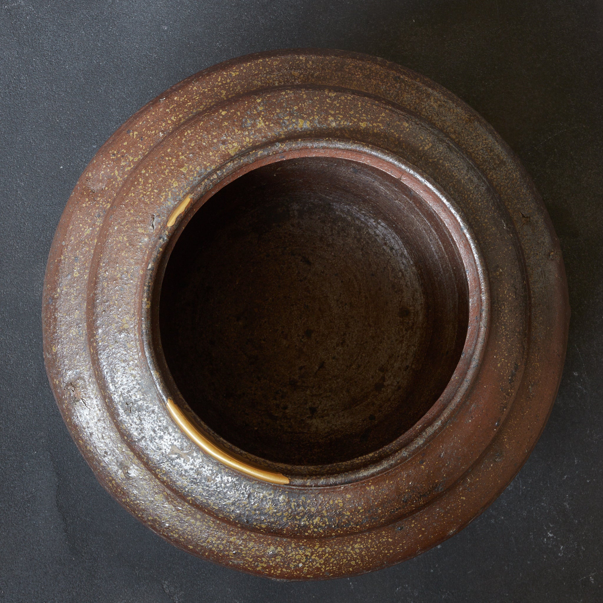 江戸時代 古丹波 壺 水指 木箱付（1603–1867CE）