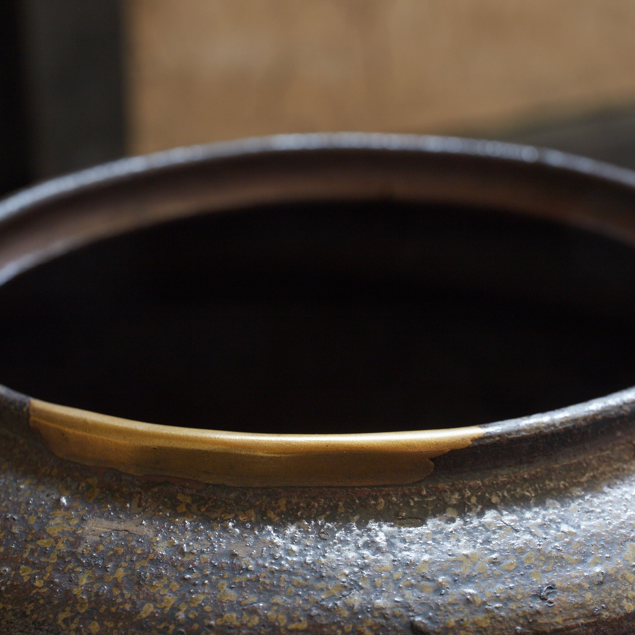 江戸時代 古丹波 壺 水指 木箱付（1603–1867CE）