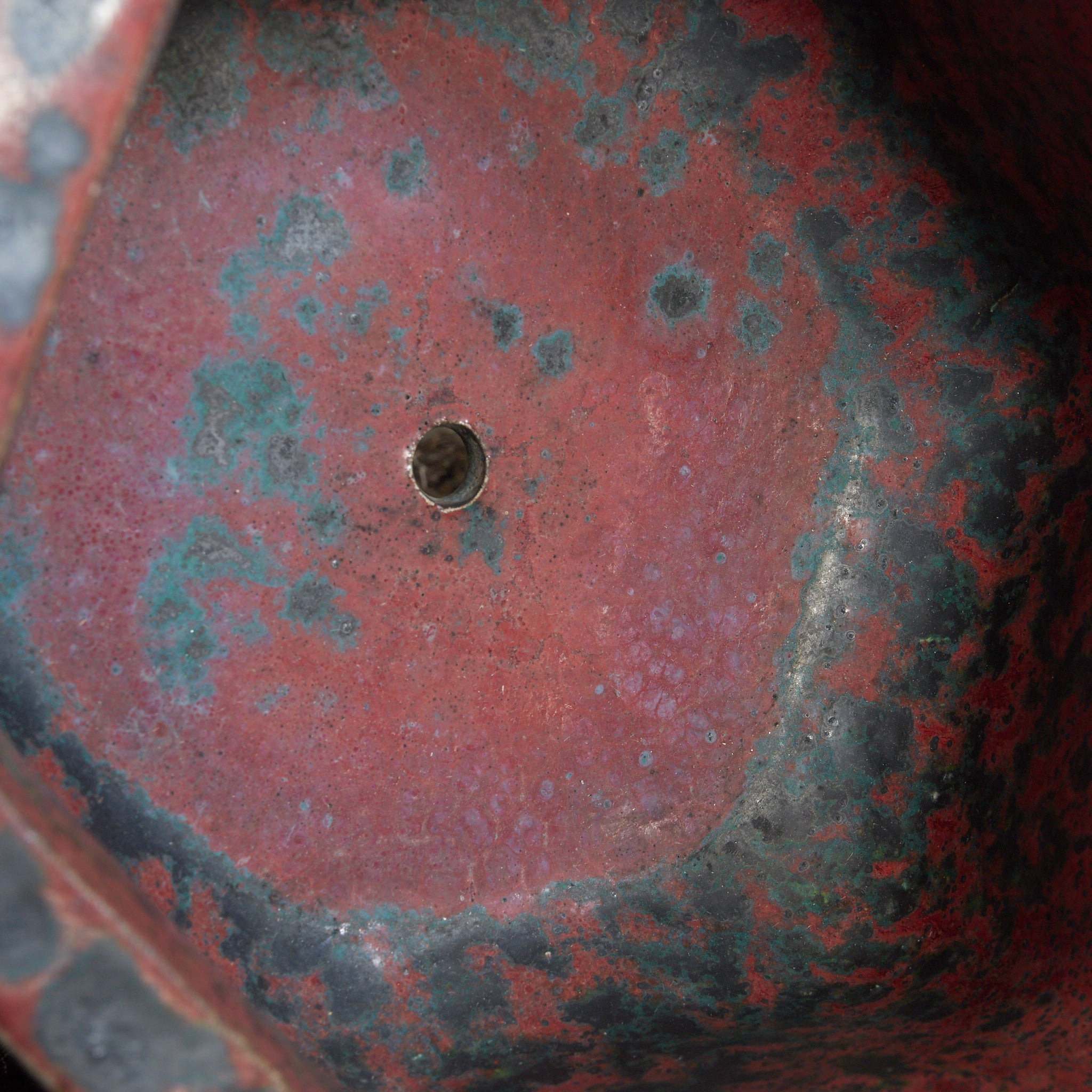 清代 鈞窯六角盆器 木箱付（1616–1911CE）
