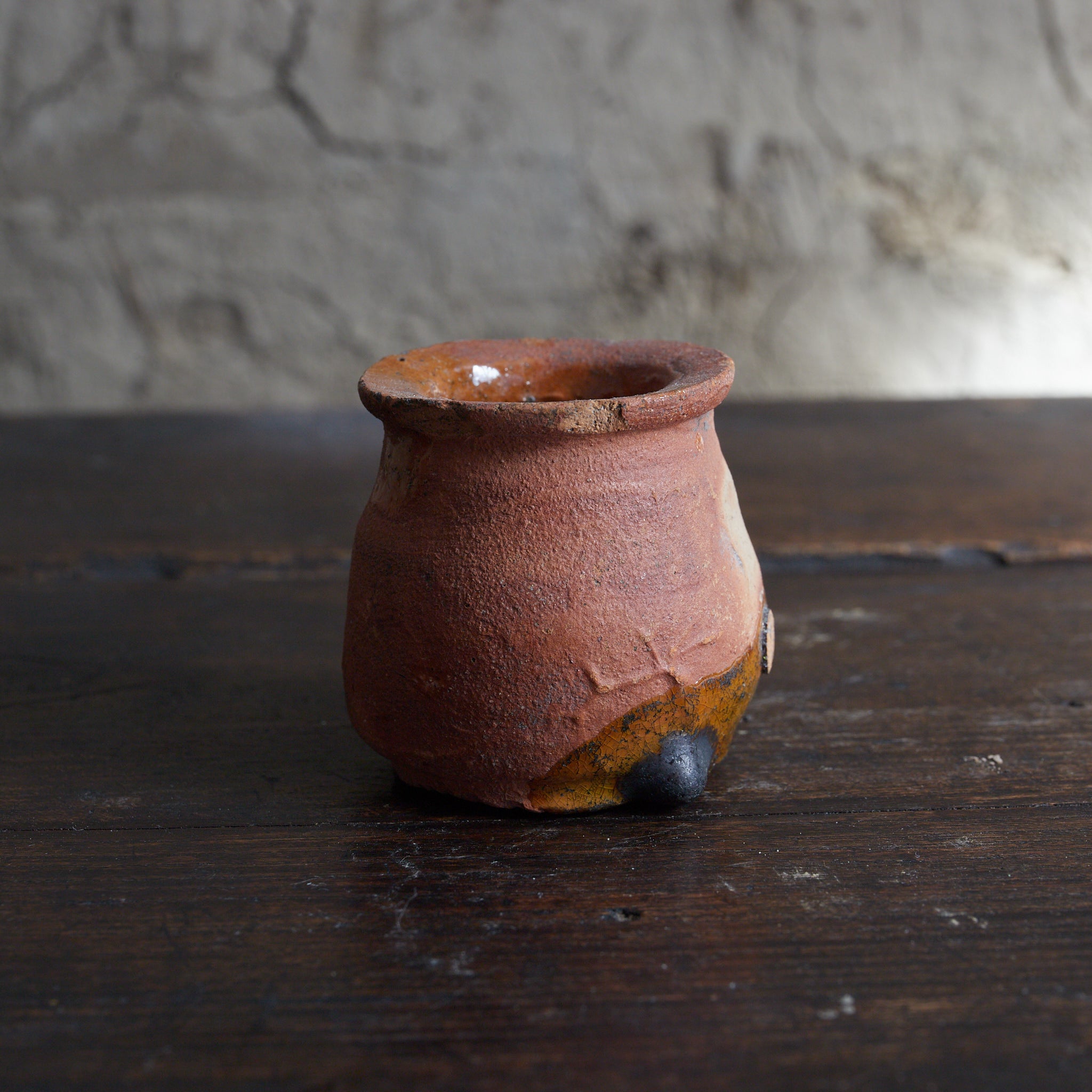 オランダアンティーク 色付デルフト 小壺（近世：16–19世紀） | 入蘆花