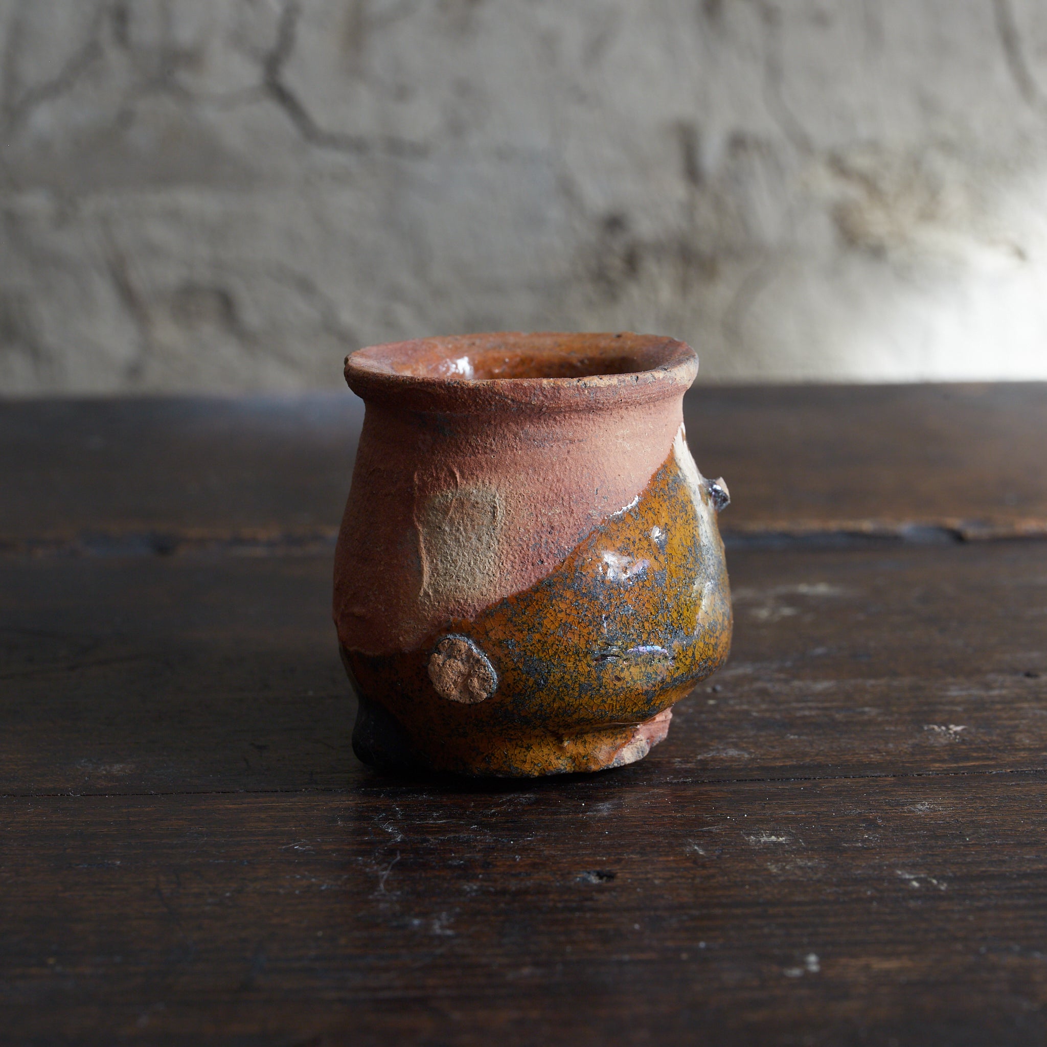 オランダアンティーク 色付デルフト 小壺（近世：16–19世紀） | 入蘆花