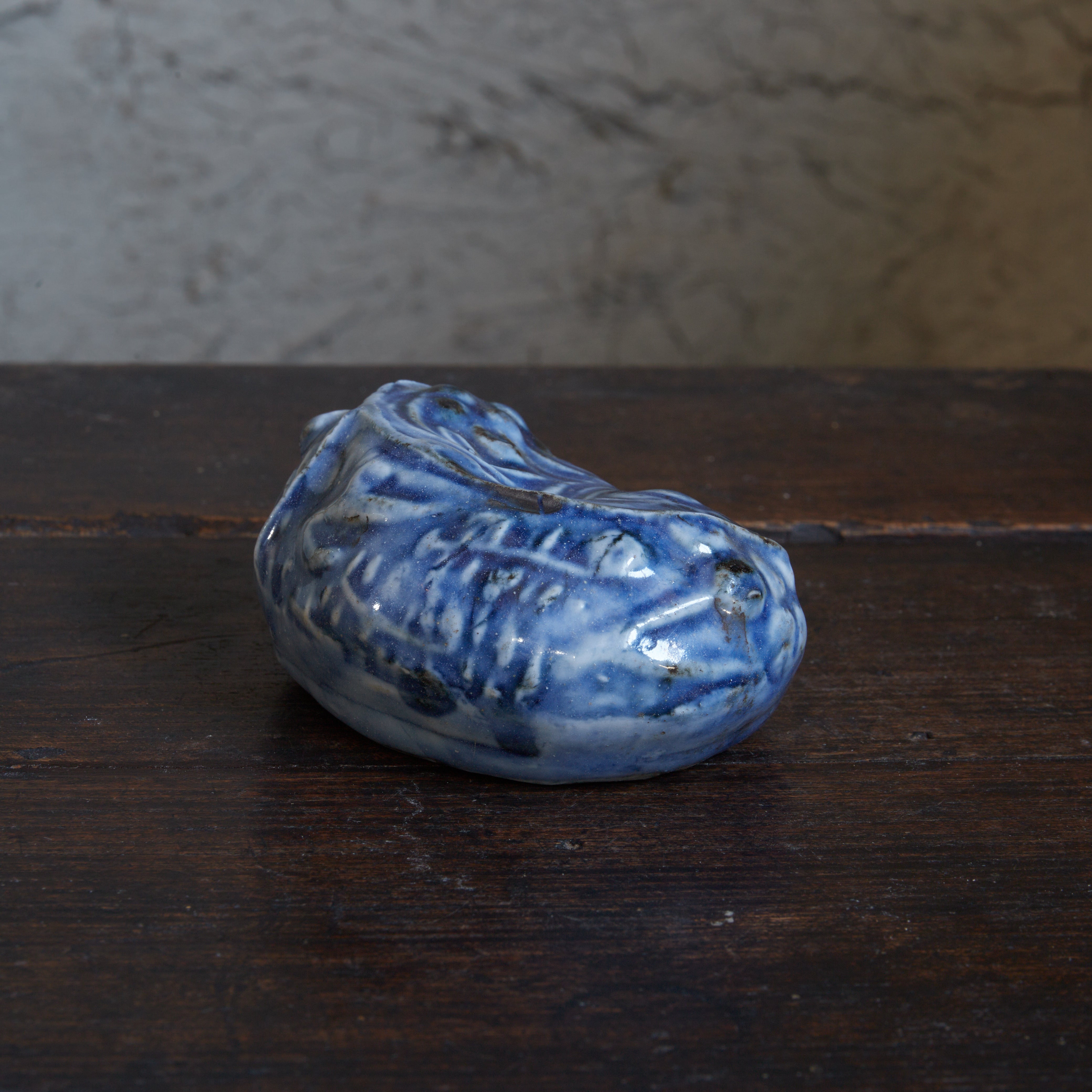 李朝 瑠璃釉獅子形水滴（1392–1897CE） | 入蘆花（ロカニイル）