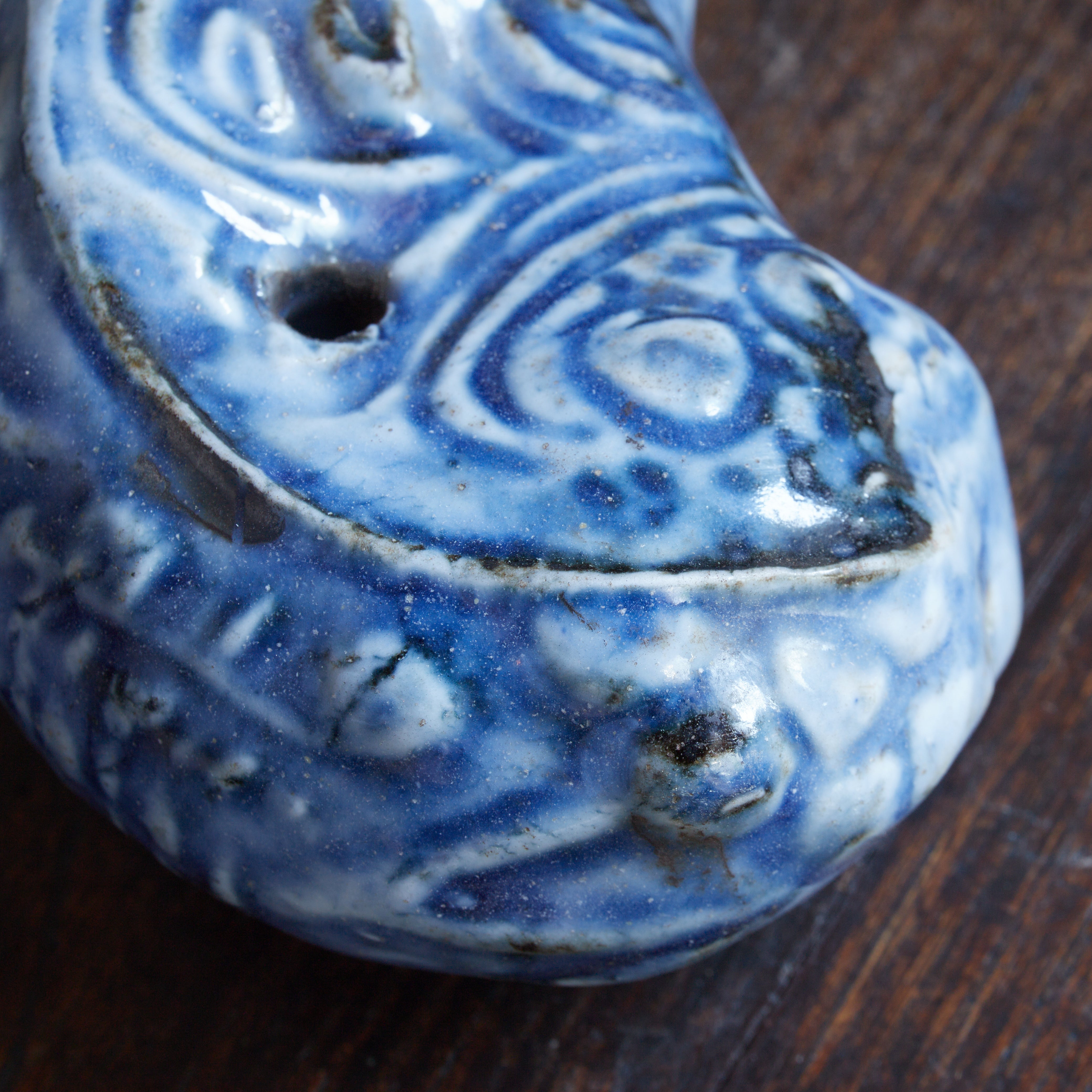 李朝 瑠璃釉獅子形水滴（1392–1897CE） | Detail image 14
