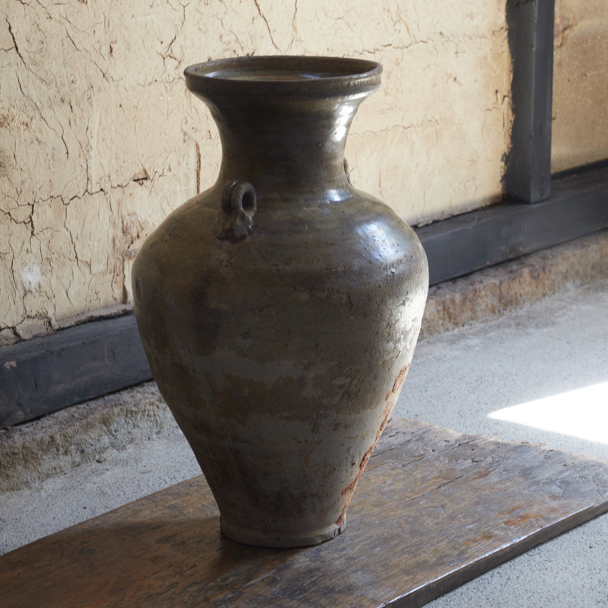 宋代 磁州窯 双耳壺（960–1279CE） | 入蘆花（ロカニイル）