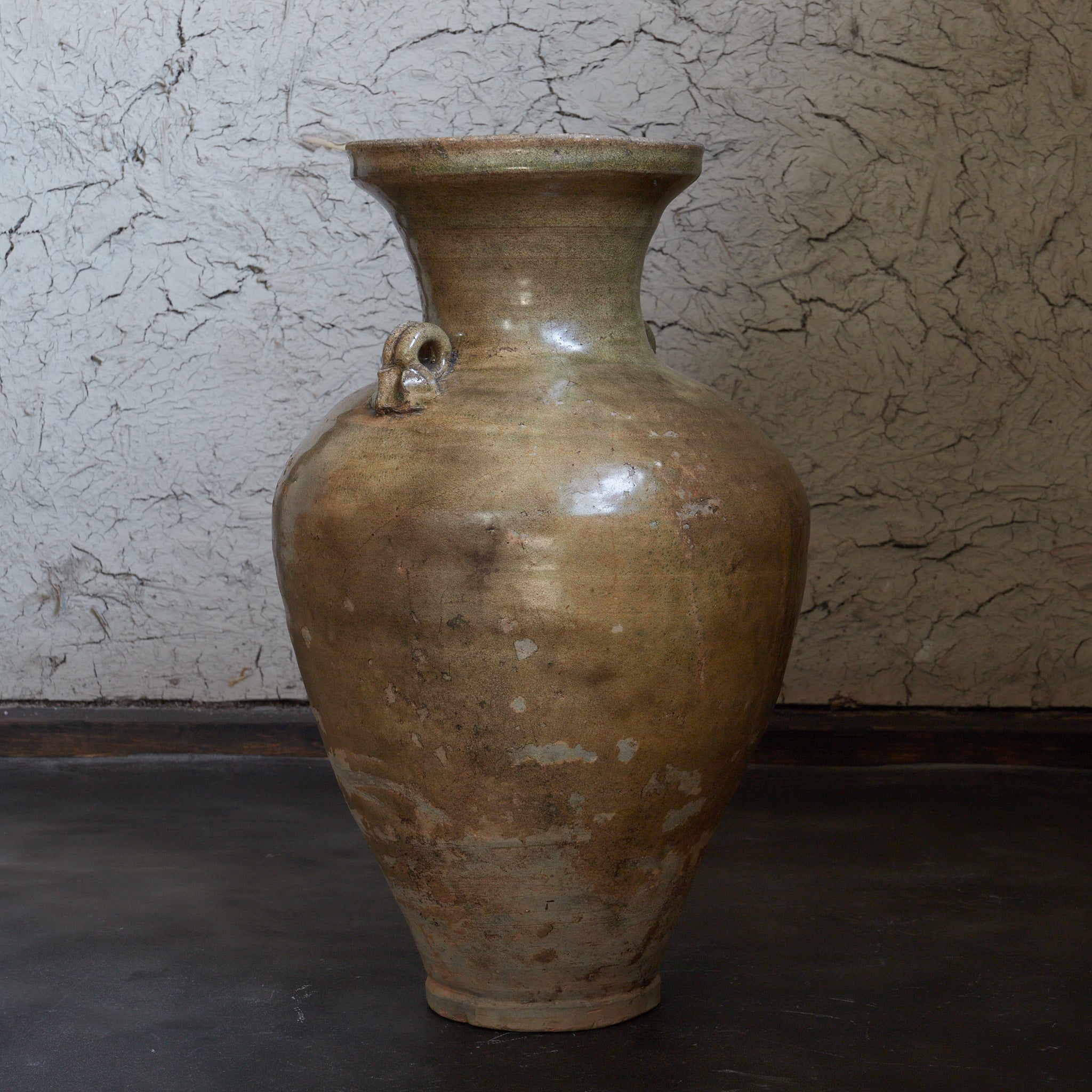 宋代 磁州窯 双耳壺（960–1279CE） | 入蘆花（ロカニイル）