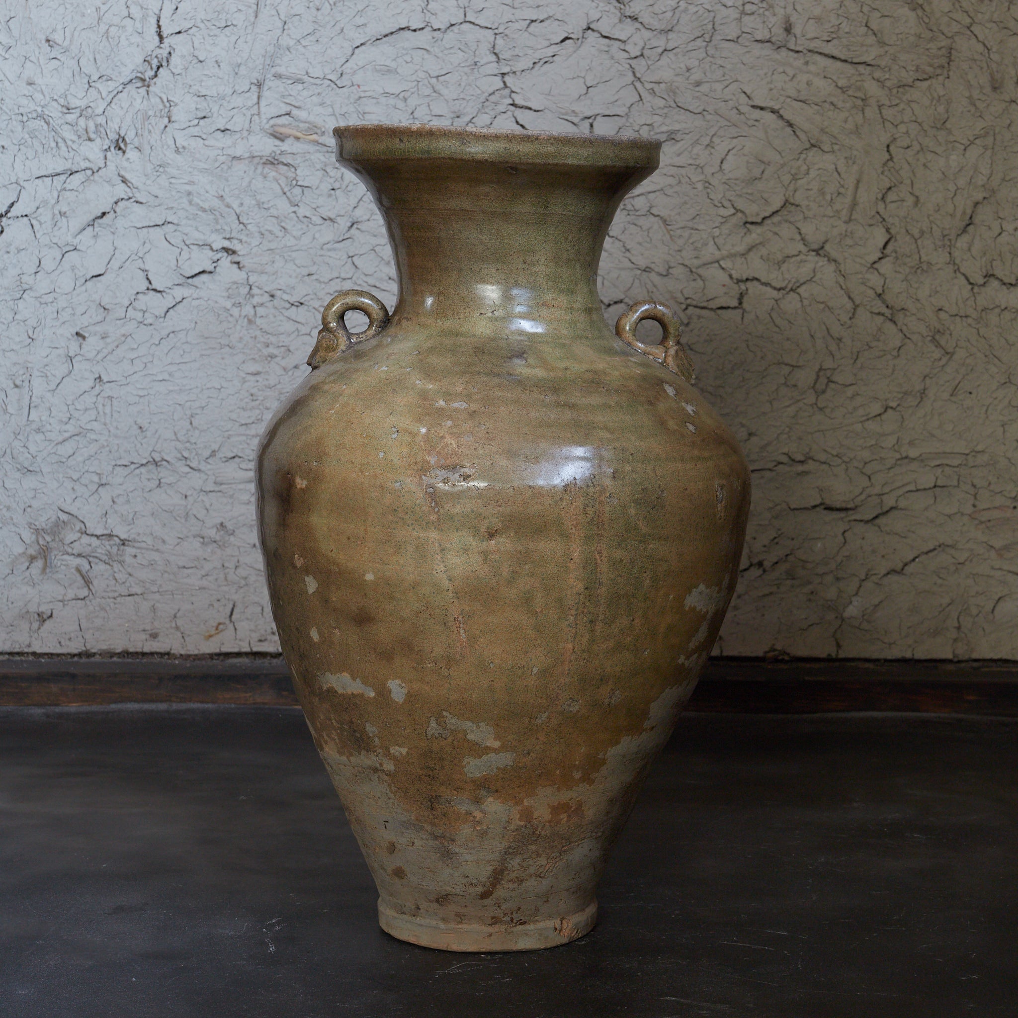 宋代 磁州窯 双耳壺（960–1279CE） | 入蘆花（ロカニイル）