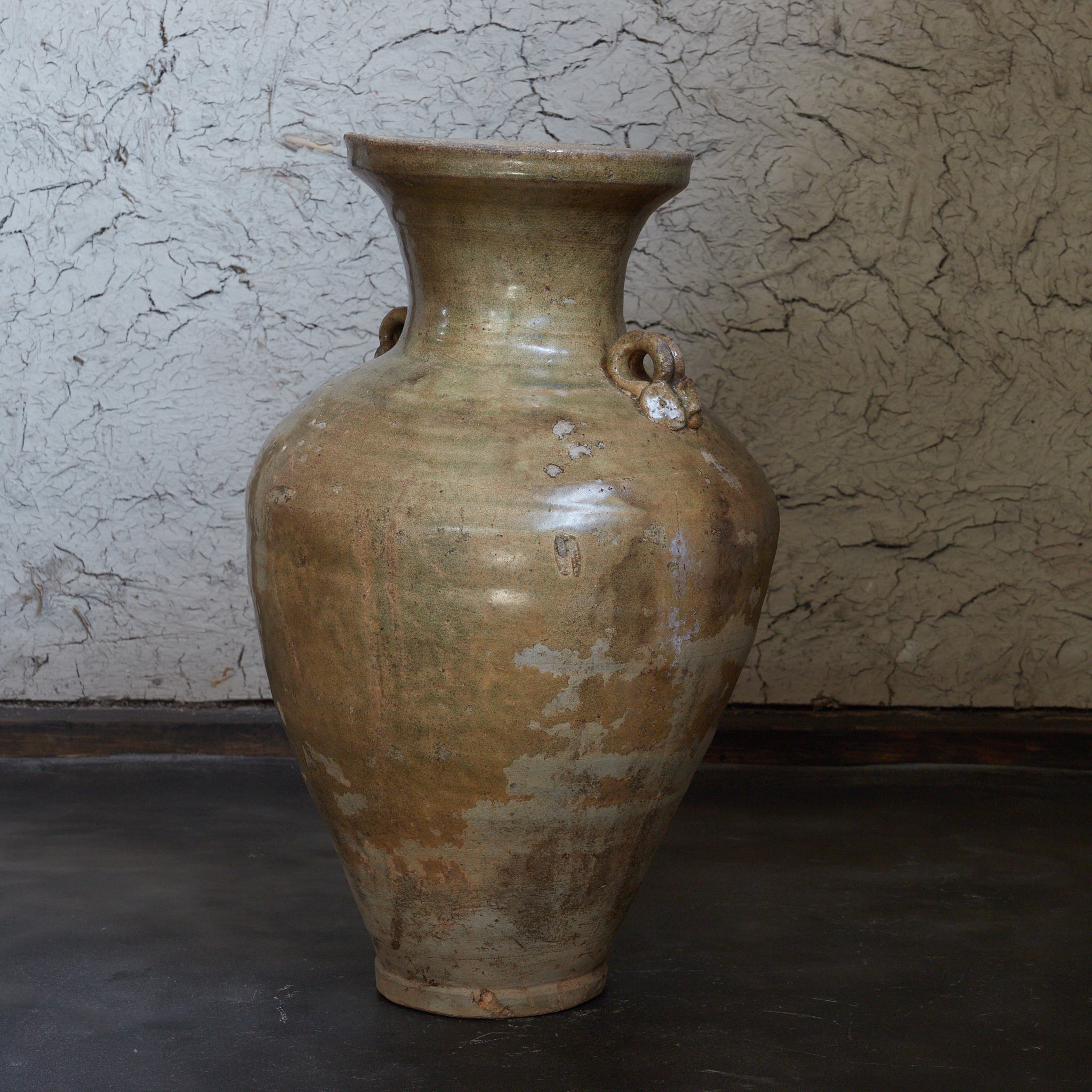 宋代 磁州窯 双耳壺（960–1279CE） | 入蘆花（ロカニイル）