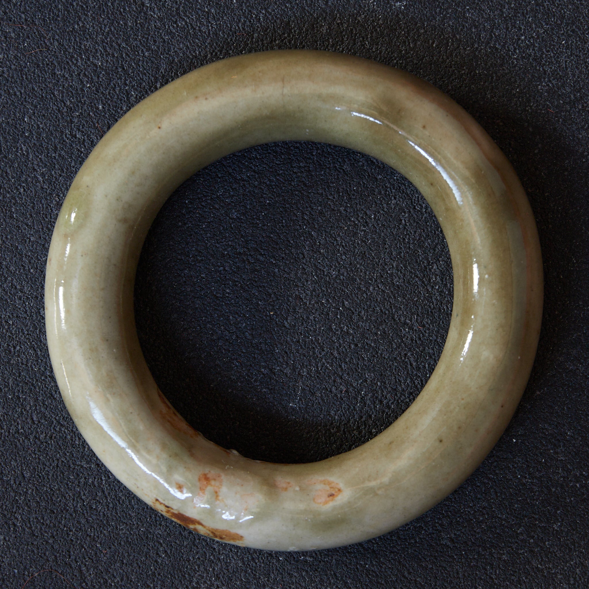 明代 磁州窯 青釉環 一対（1368–1644CE）｜詳細画像2