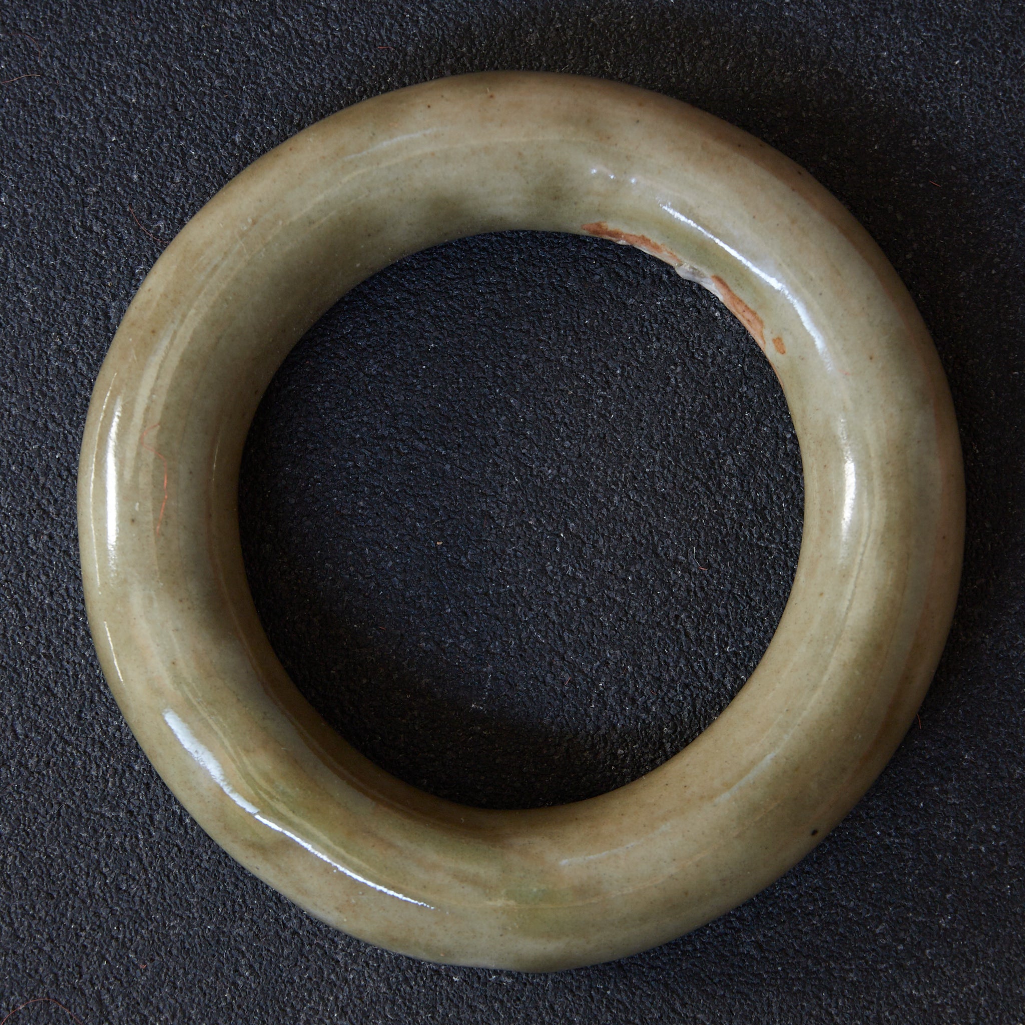 明代 磁州窯 青釉環 一対（1368–1644CE）｜詳細画像3