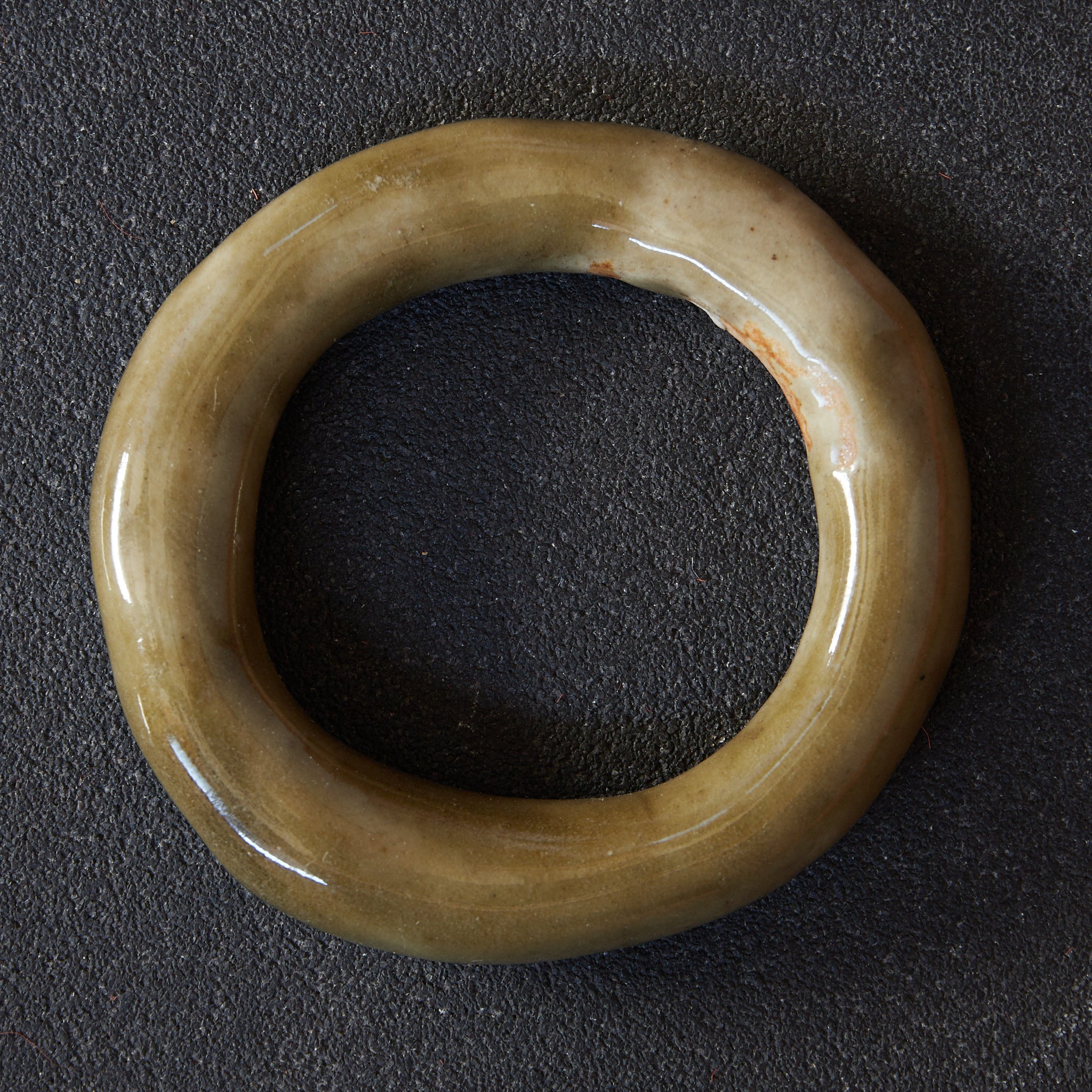 明代 磁州窯 青釉環 一対（1368–1644CE）｜詳細画像4