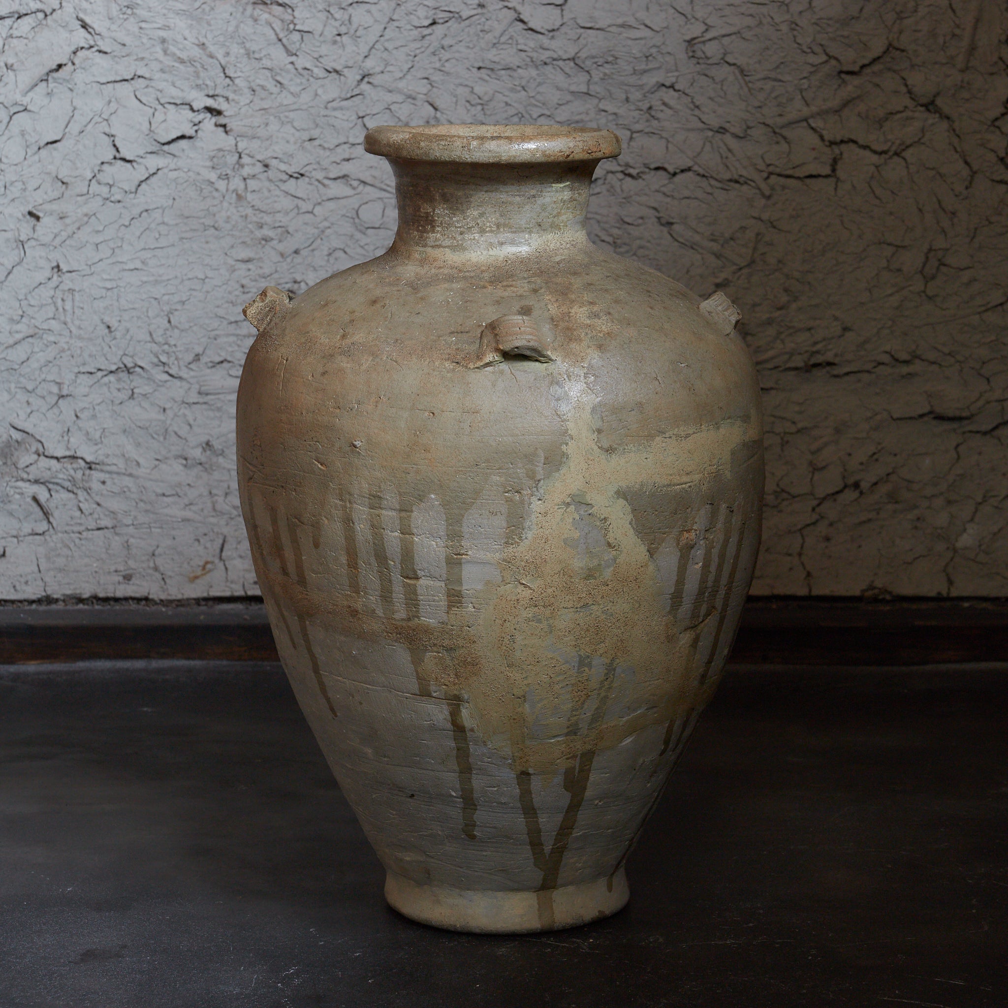 鎌倉時代 古瀬戸 灰釉四耳壺（1185–1333CE） | 入蘆花（ロカニイル）