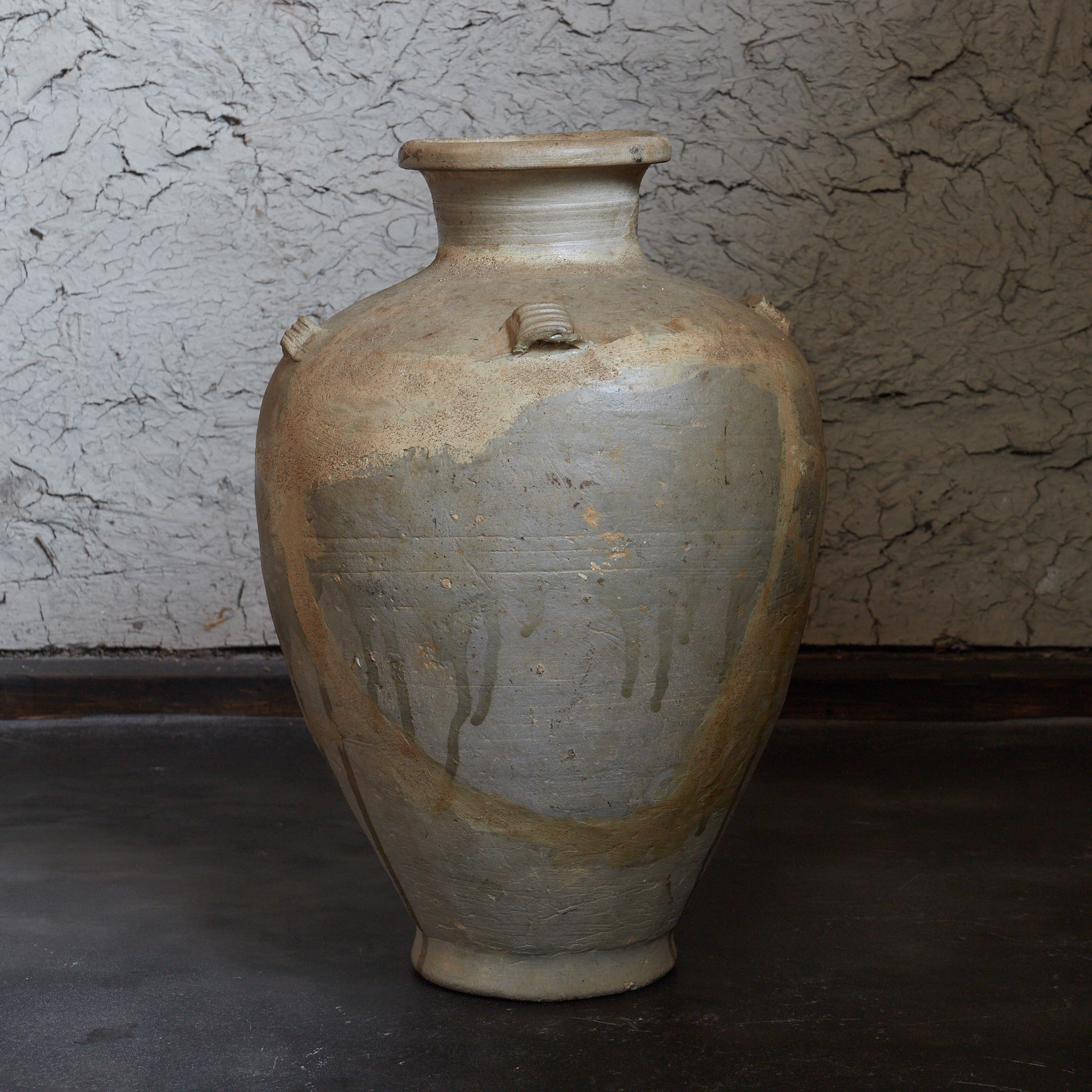 鎌倉時代 古瀬戸 灰釉四耳壺（1185–1333CE） | 入蘆花（ロカニイル）