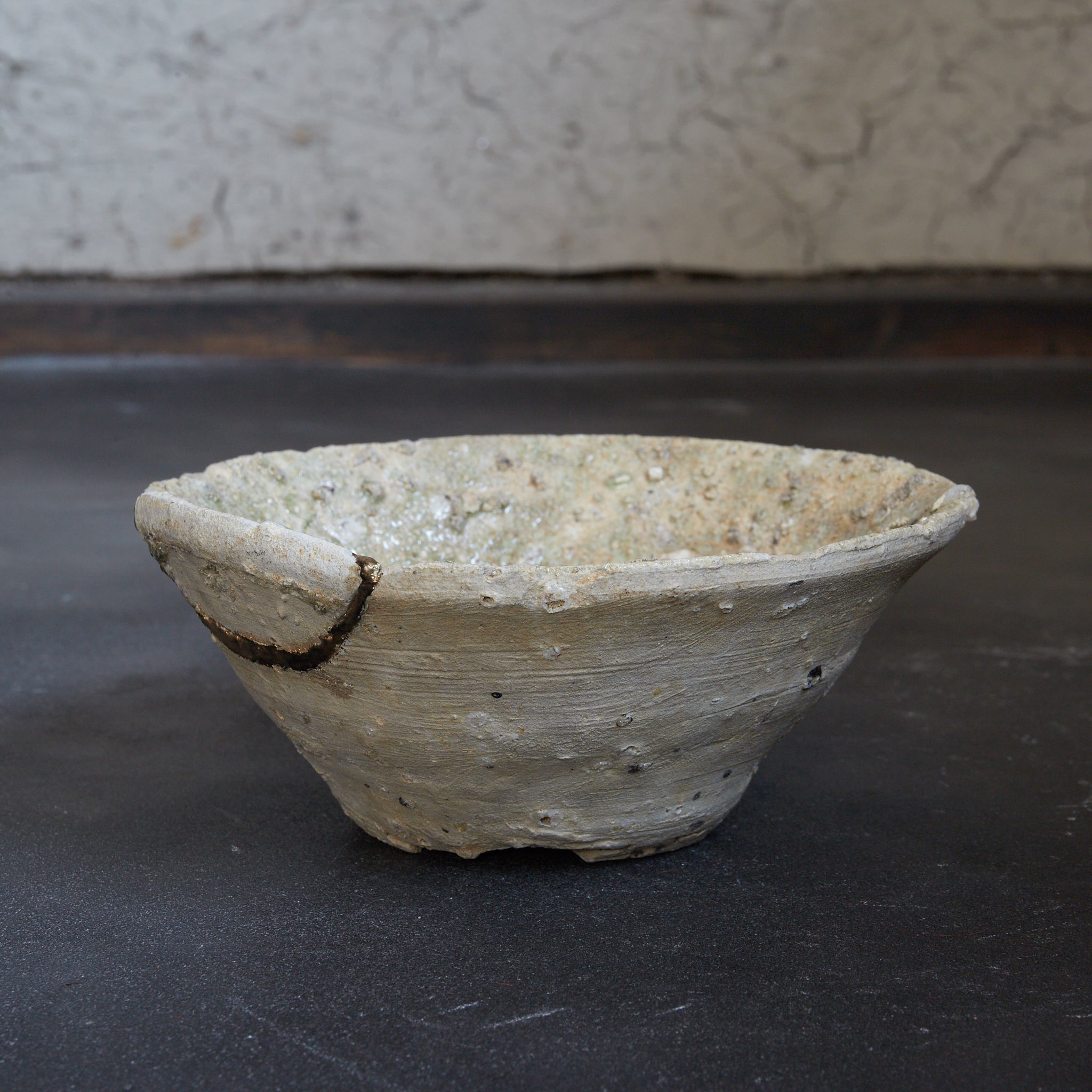 鎌倉時代 猿投 灰釉山茶碗 A（1185–1333CE） | 入蘆花（ロカニイル）