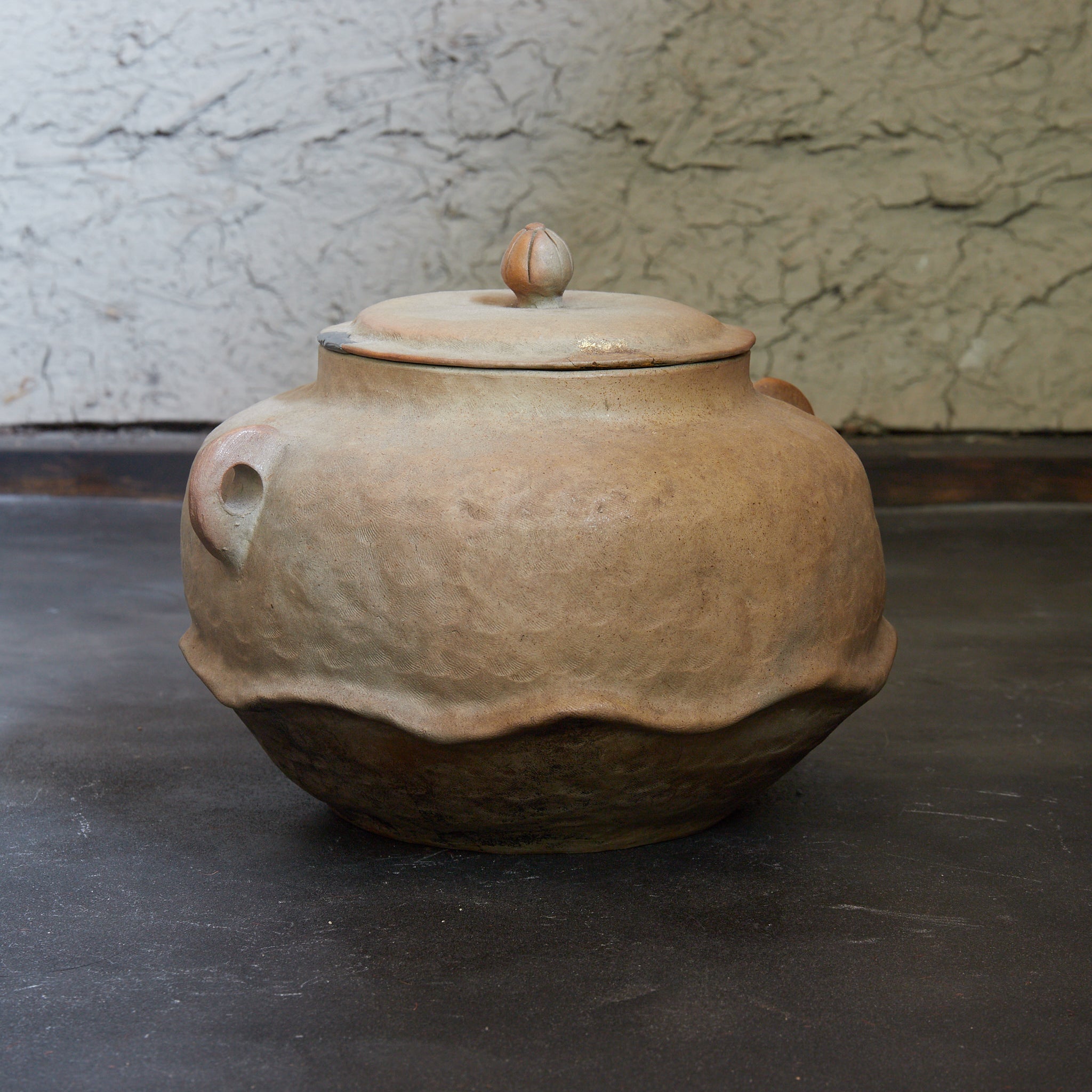 江戸–明治時代 白泥 蓮形双耳茶釜（1603–1912CE）｜詳細画像5