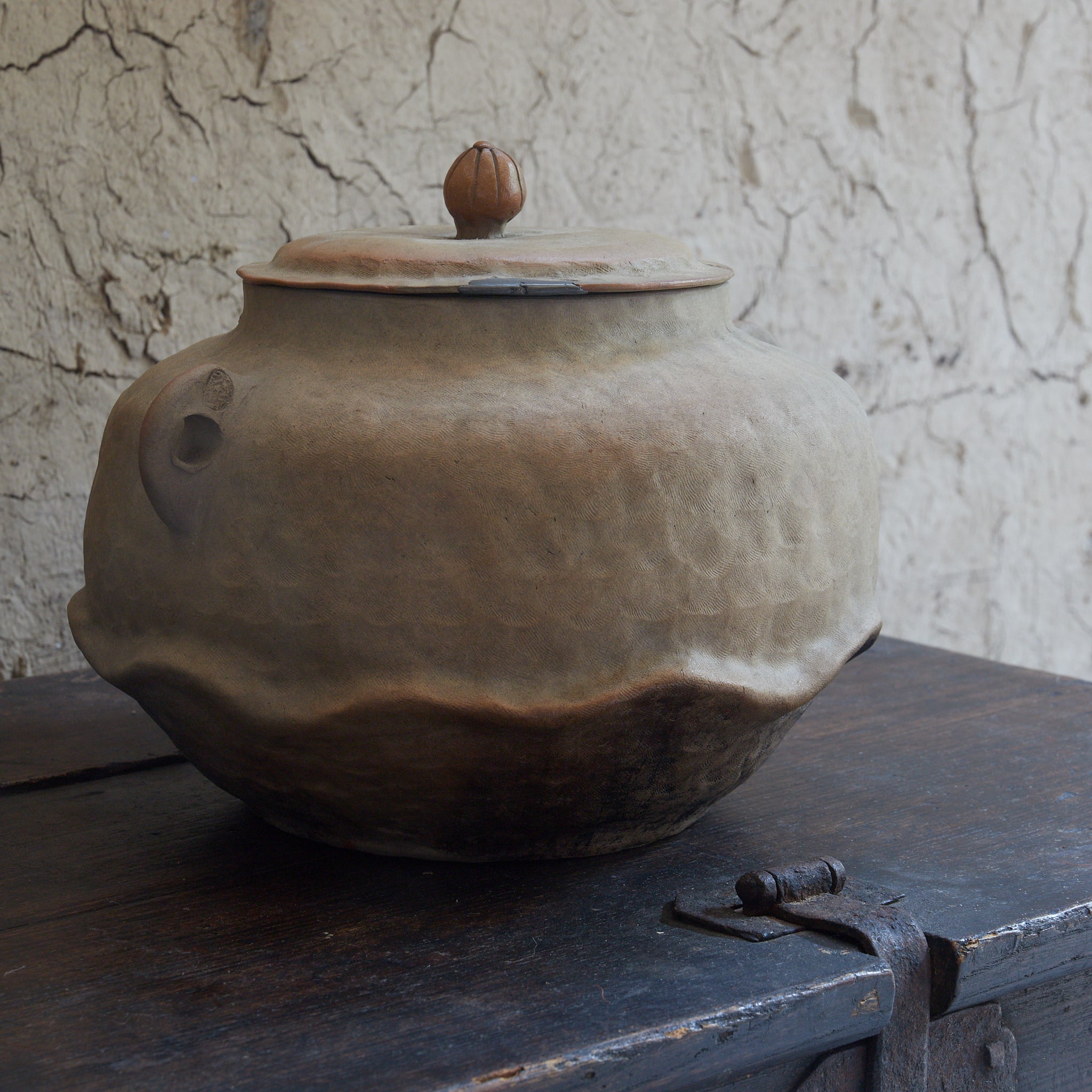 江戸–明治時代 白泥 蓮形双耳茶釜（1603–1912CE）｜詳細画像30