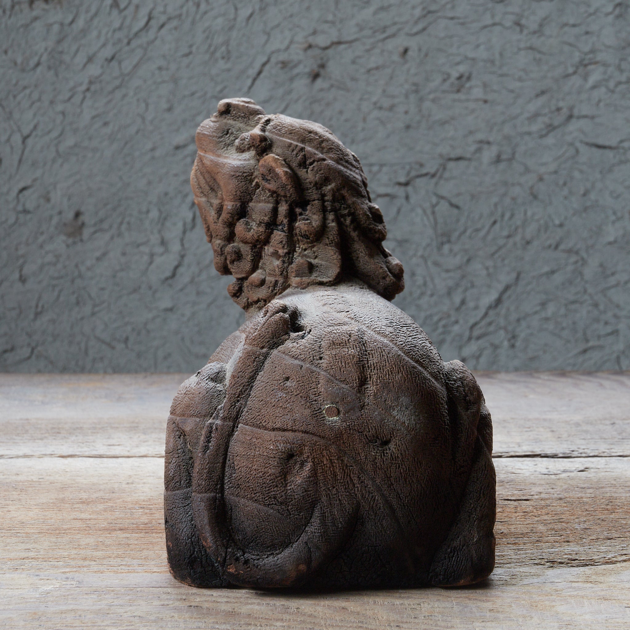 李朝・高麗 獅子石像一対 李朝 木造阿吽獅子像 一対（1392–1897CE） | 入蘆花（ロカニイル）